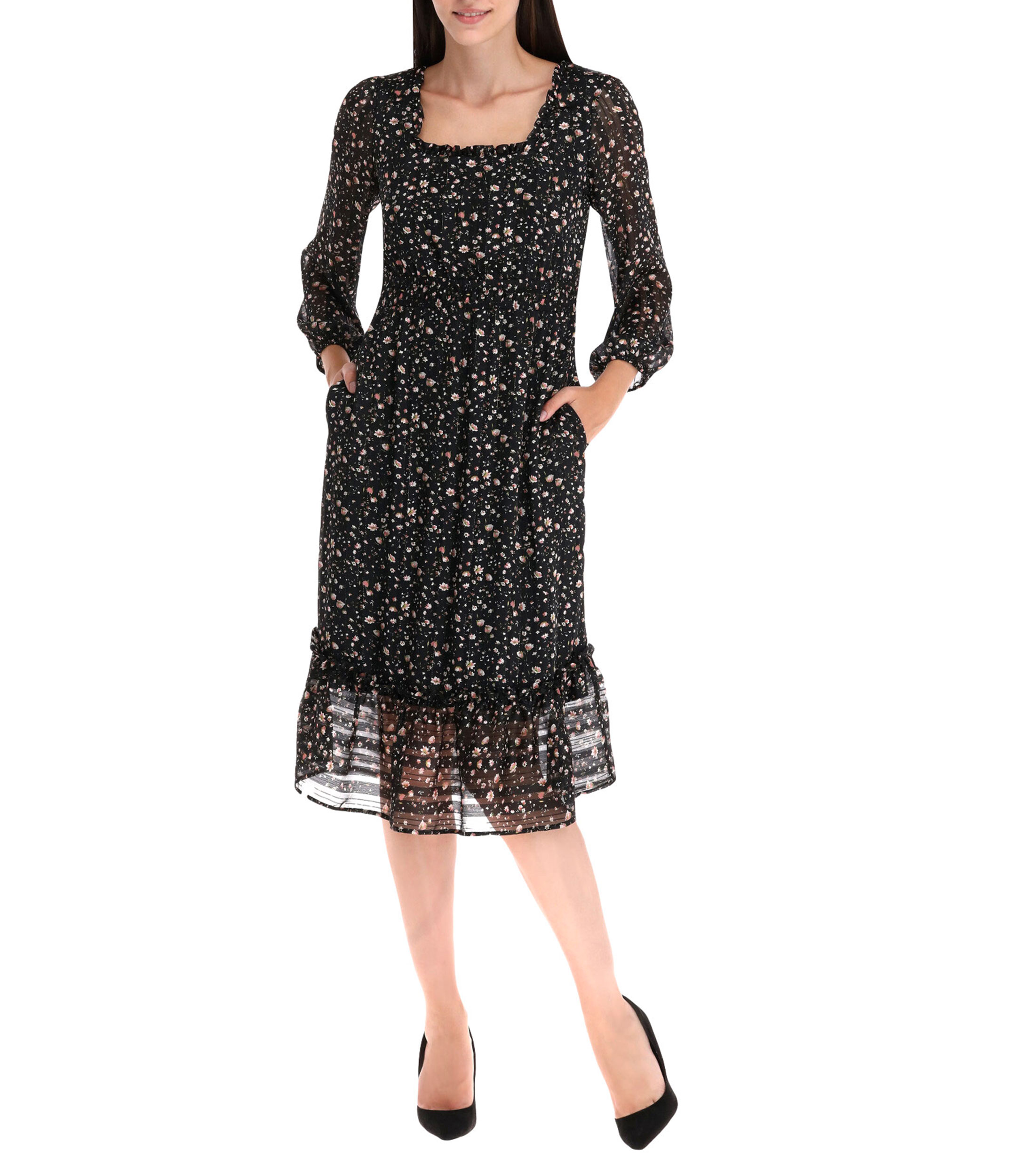 Vestido MONCHO HEREDIA Mini Agua Flores