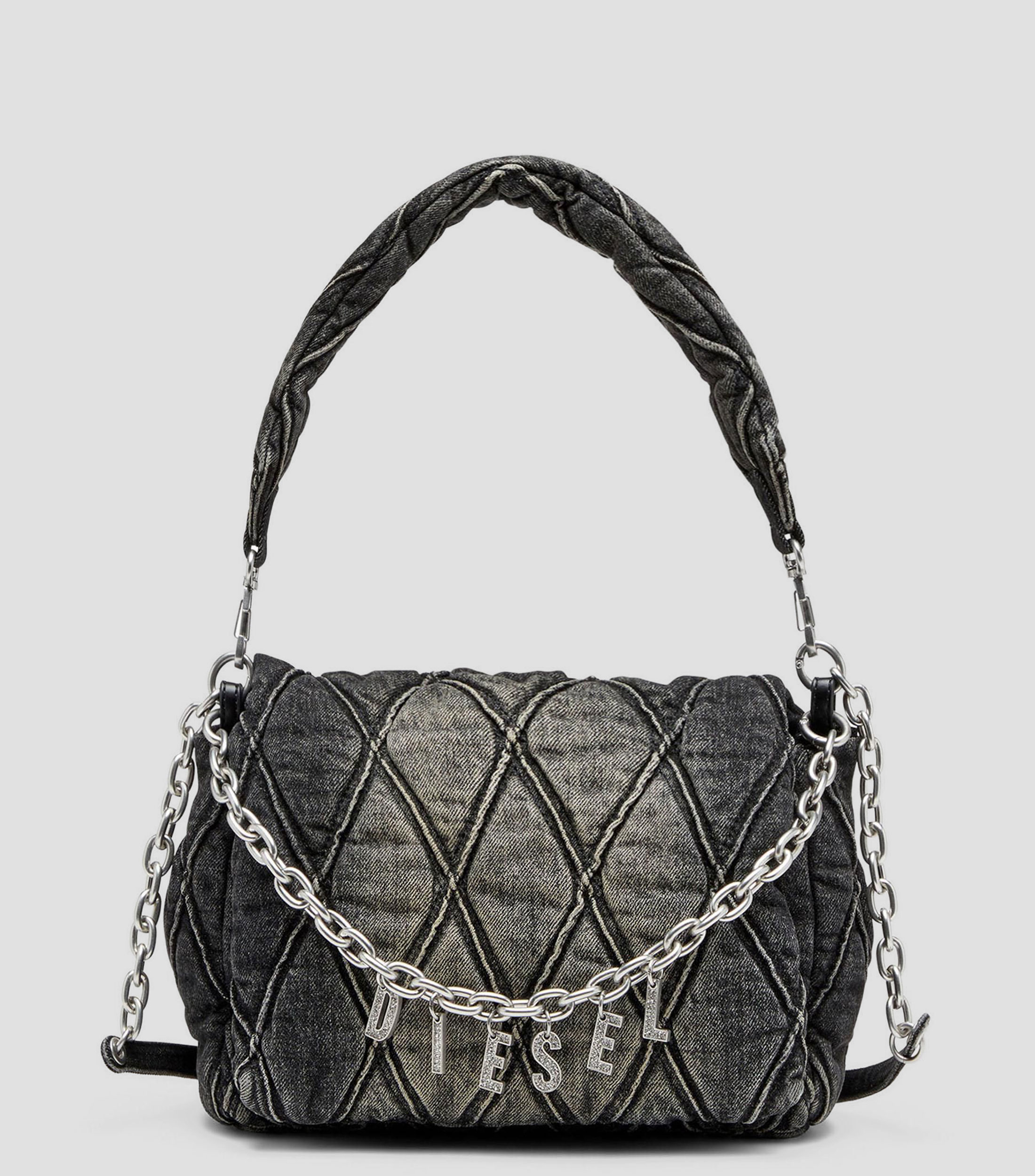 Bolsa Shoulder Charm deslavada Mujer