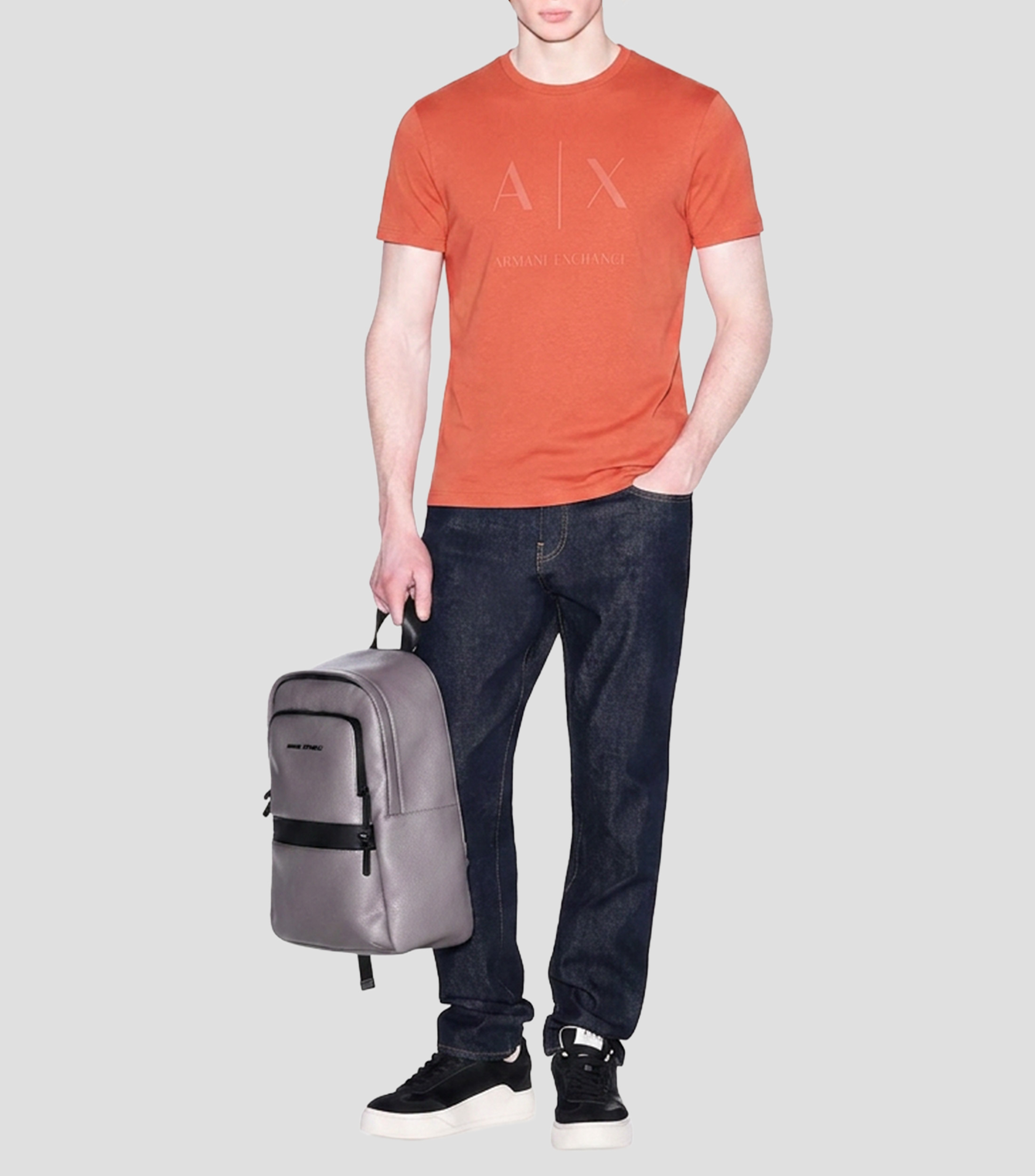 Playera cuello redondo manga corta lisa Hombre