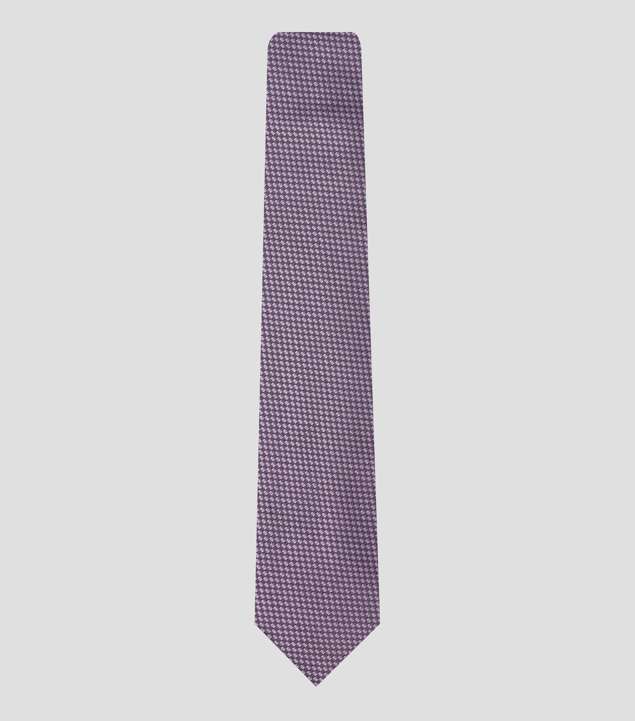 Corbata ancha en seda con jacquard Brera