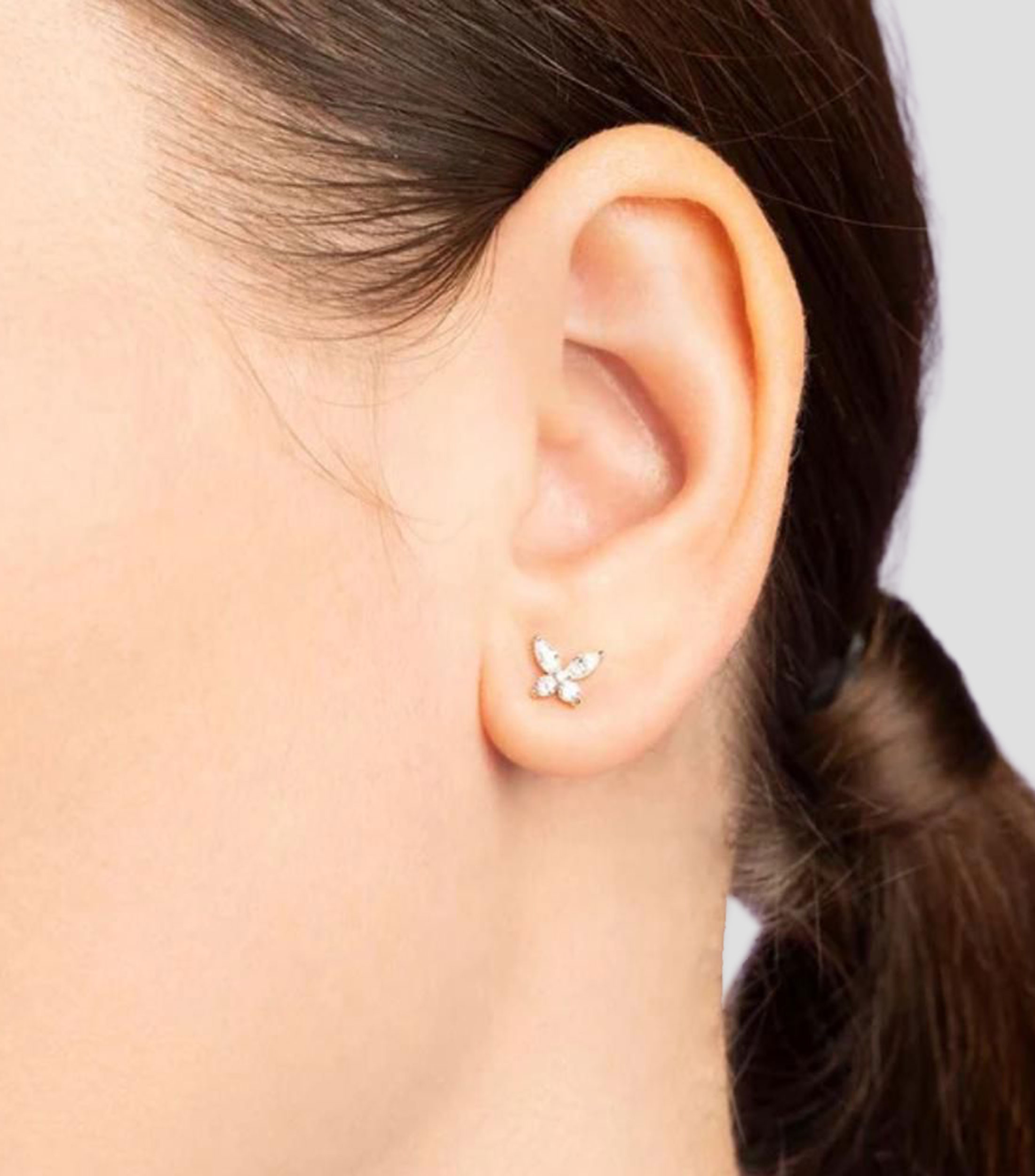 Aretes mariposa Festival con circonita Mujer