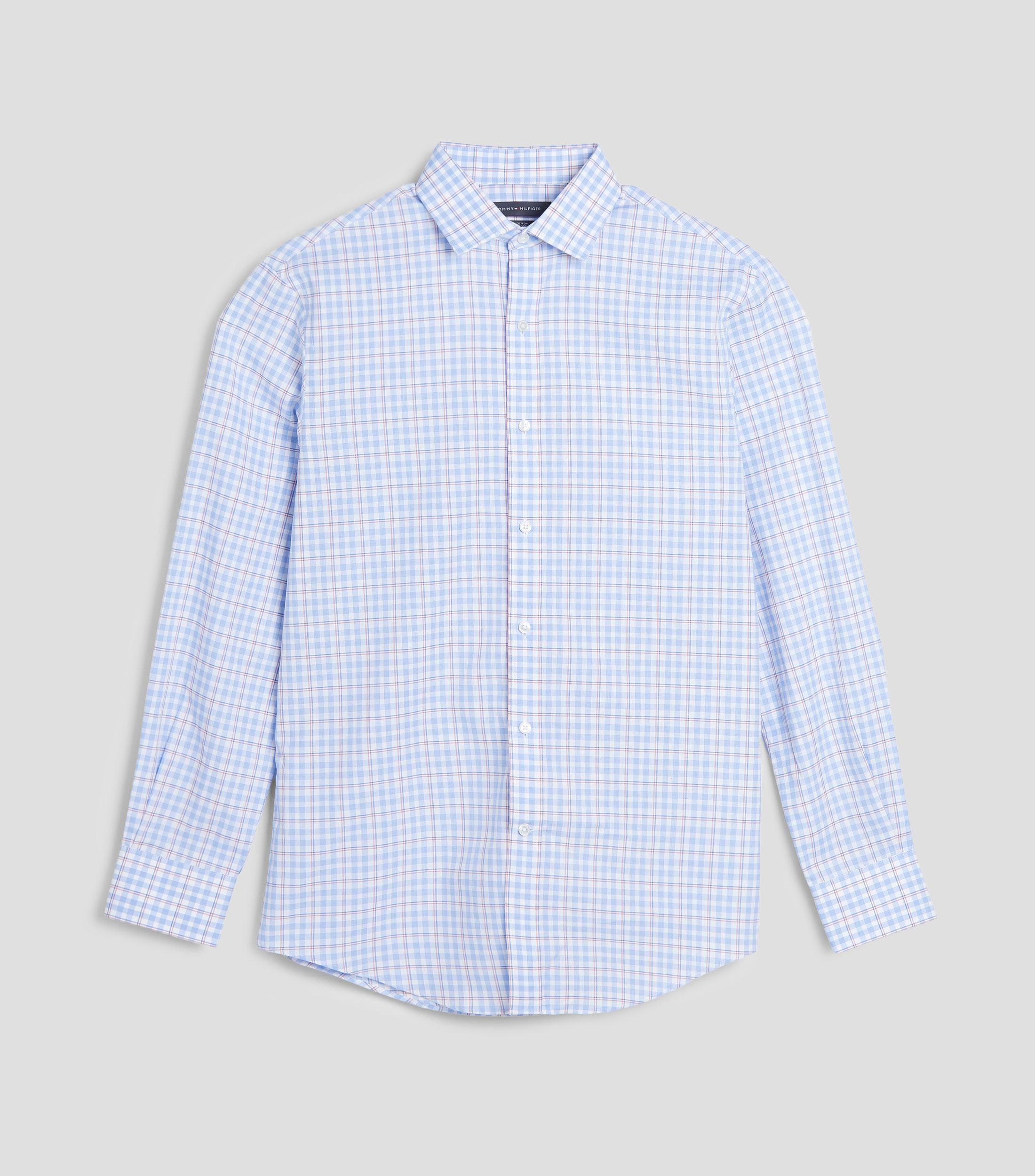 Camisa cuadros manga larga Hombre