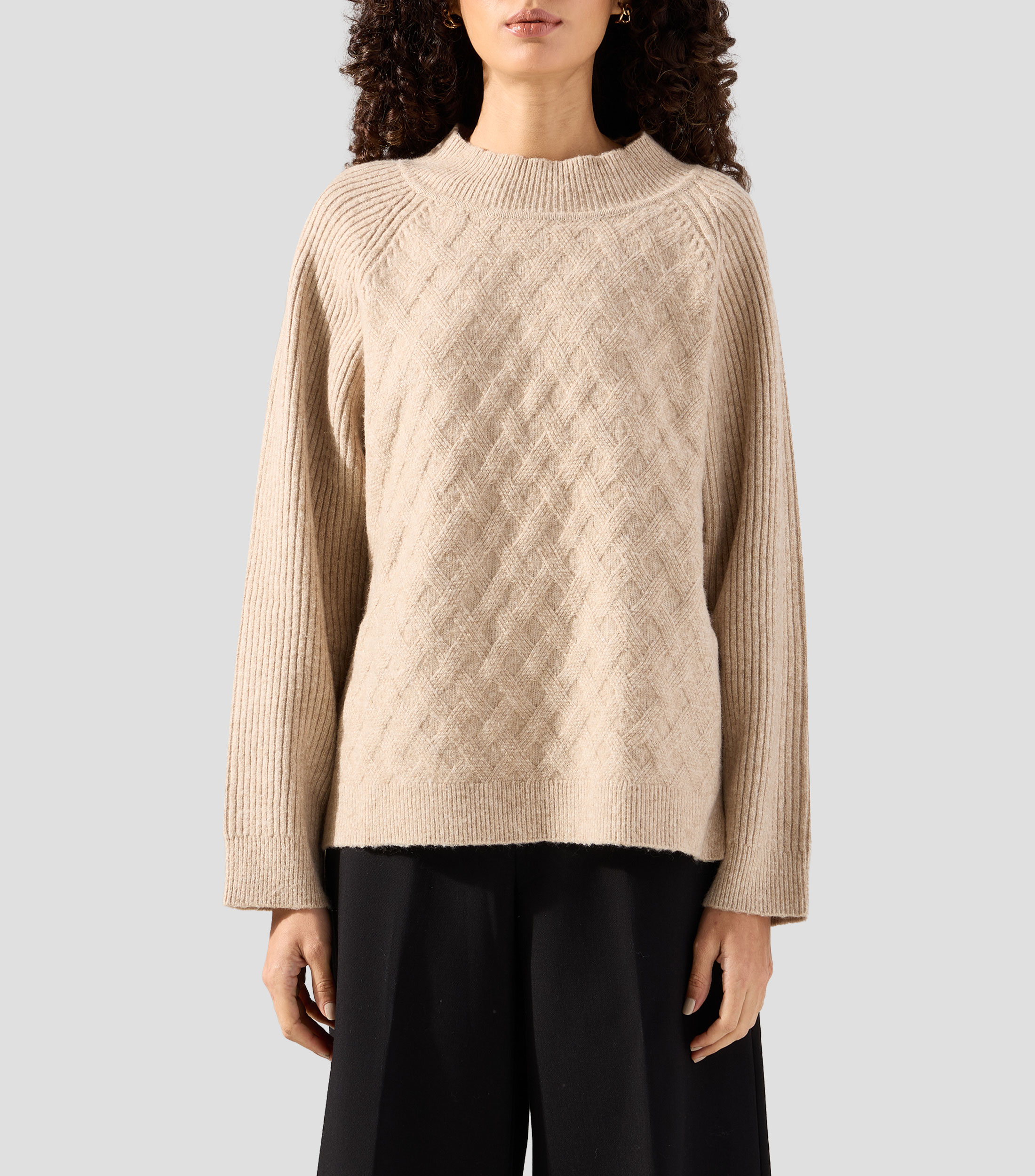 Suéter cuello redondo Mujer