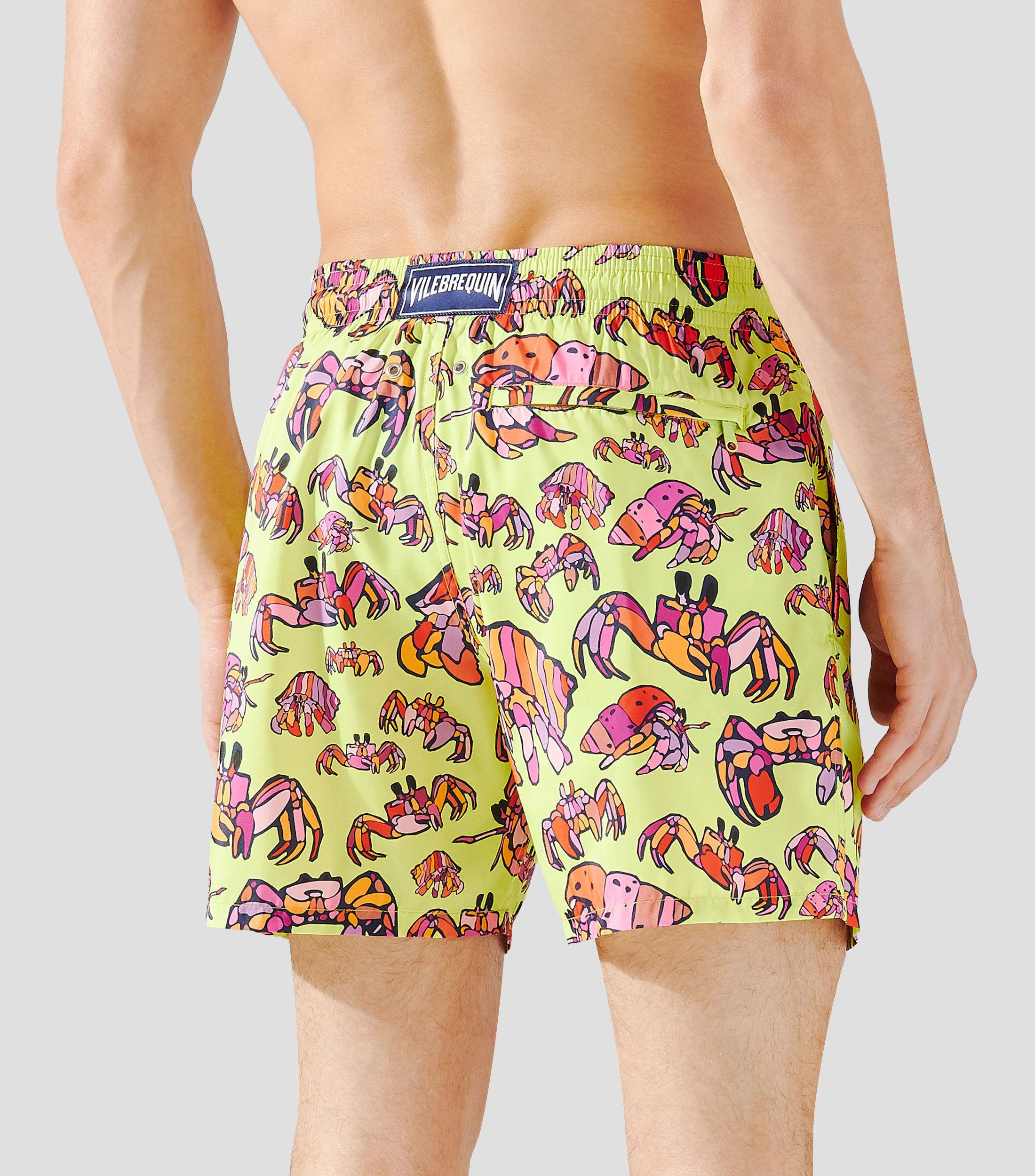 Traje de bano corto estampado Hombre