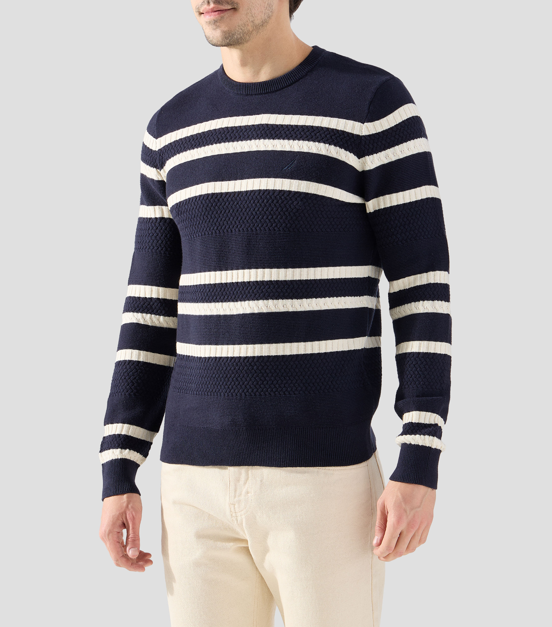 Suéter cuello redondo Hombre