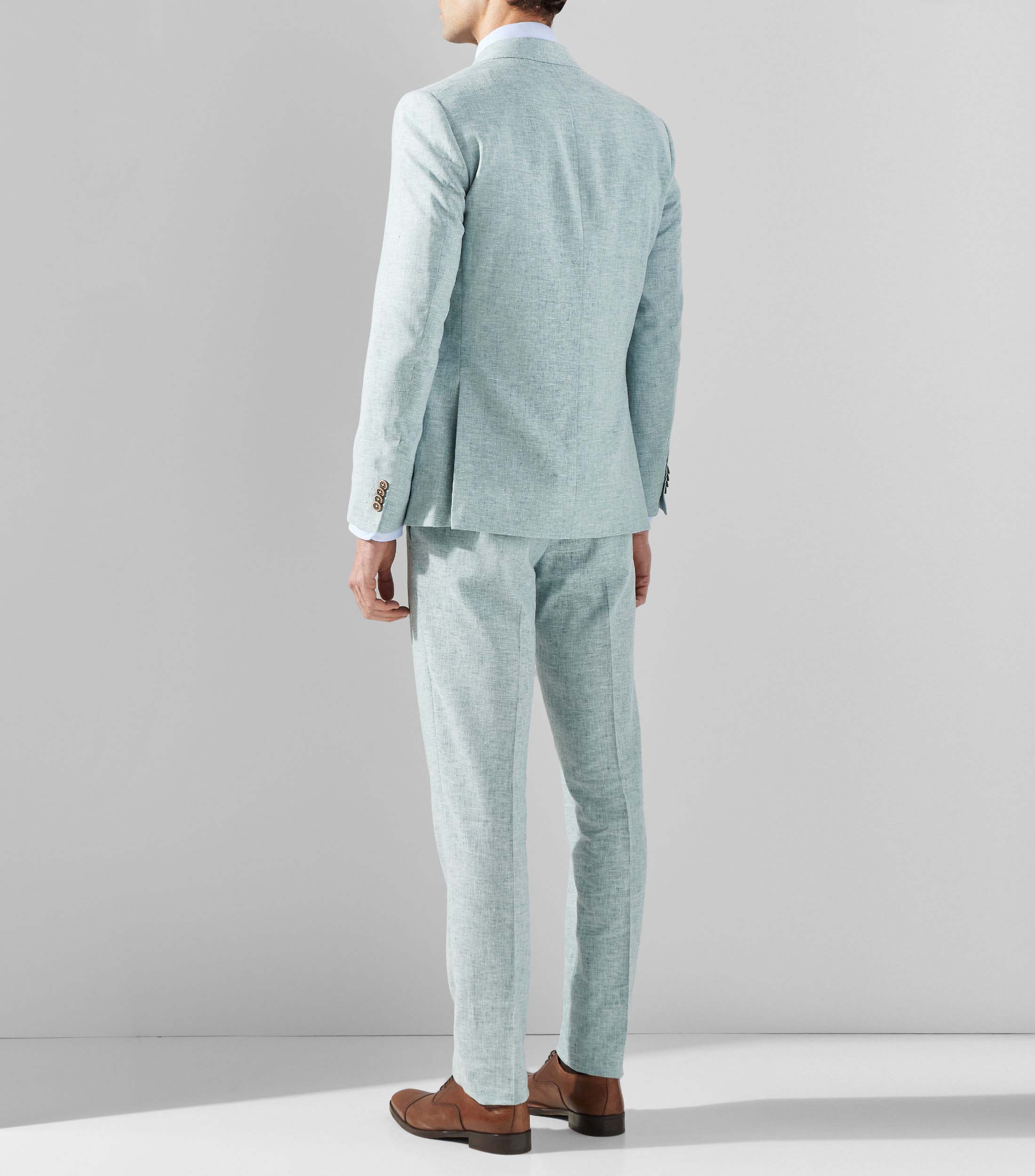 Traje de corte slim liso Hombre