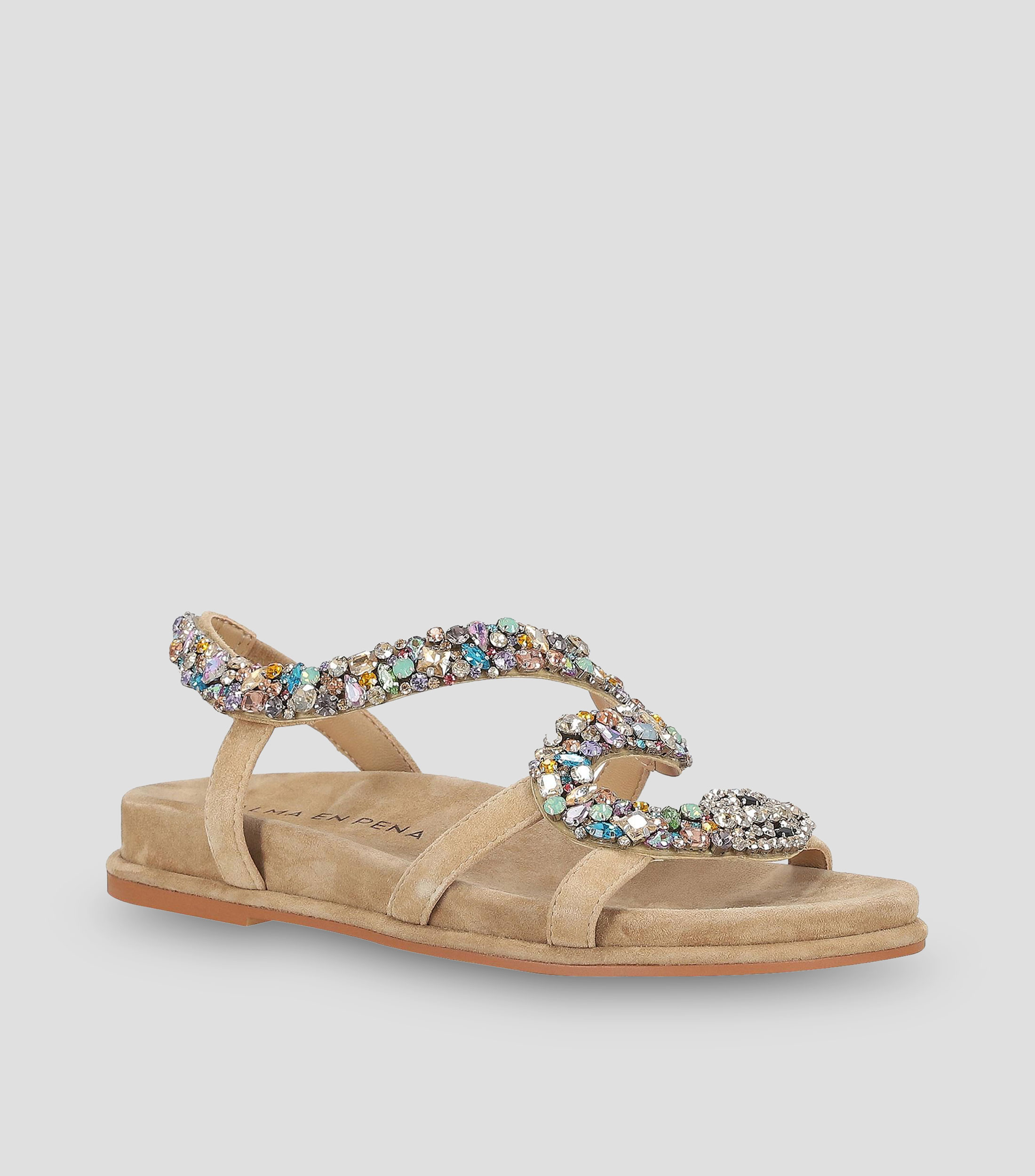 Sandalias con Tacón Bajo Luna de 3 cm Mujer