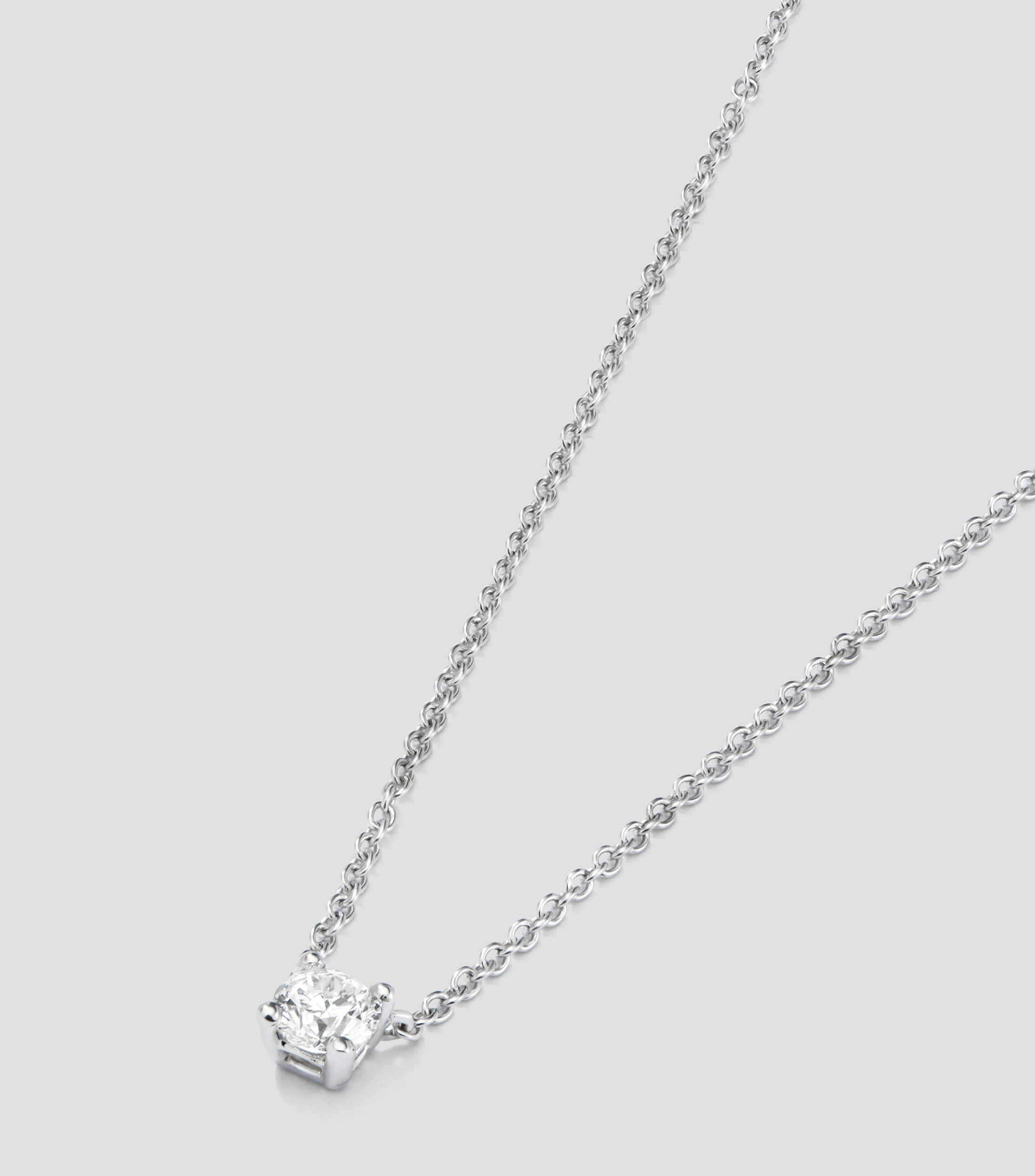Collar en Oro blanco de 18 Kilates con diamante Grace Mujer