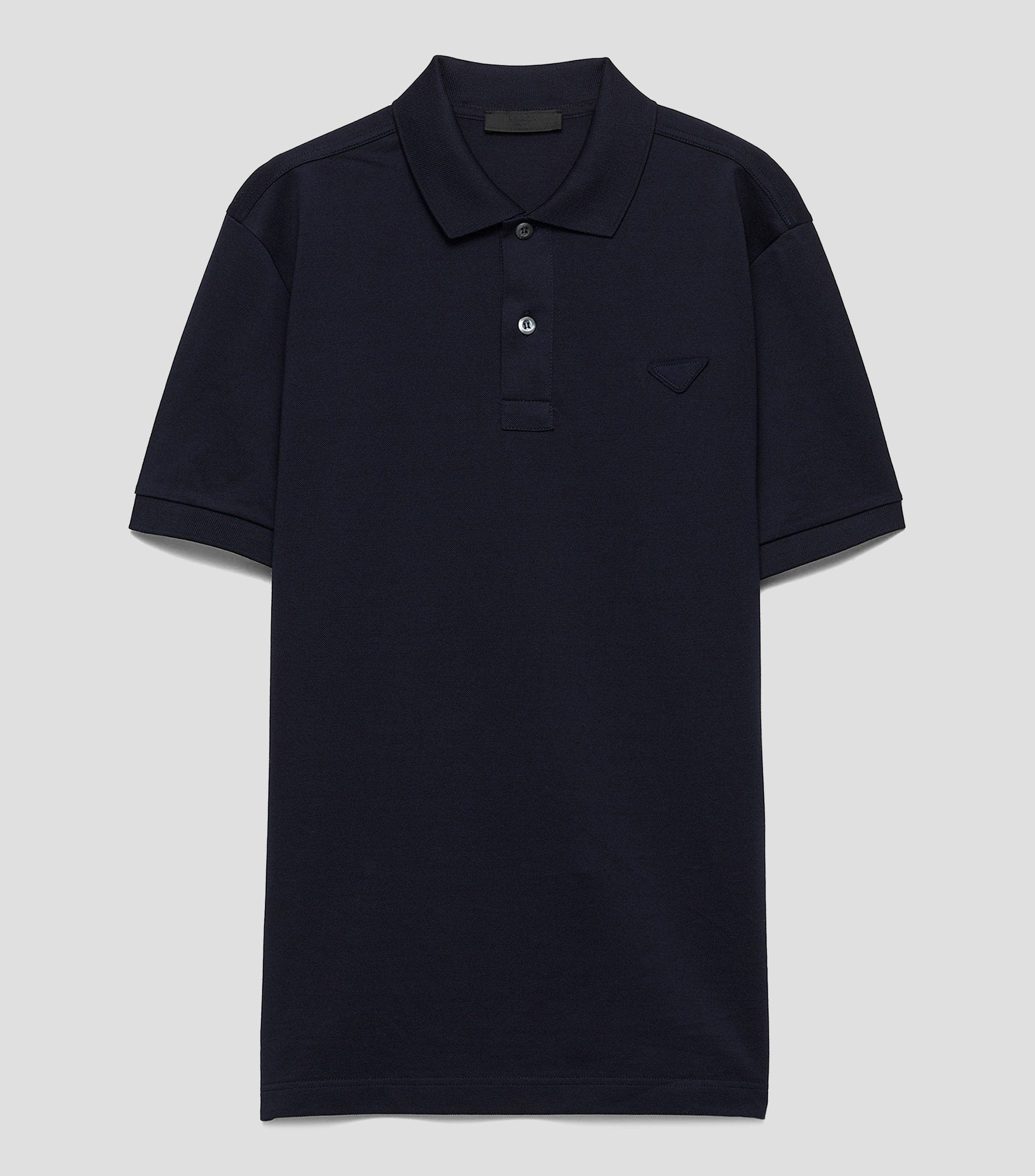 Playera tipo polo con manga corta lisa Hombre