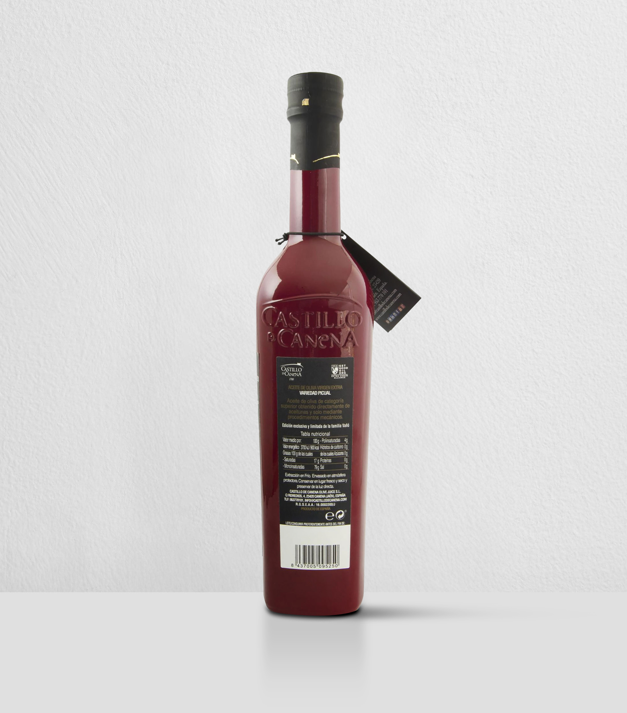 Aceite de Oliva Extra Virgen Picual 1er Día de cosecha, 500 ml