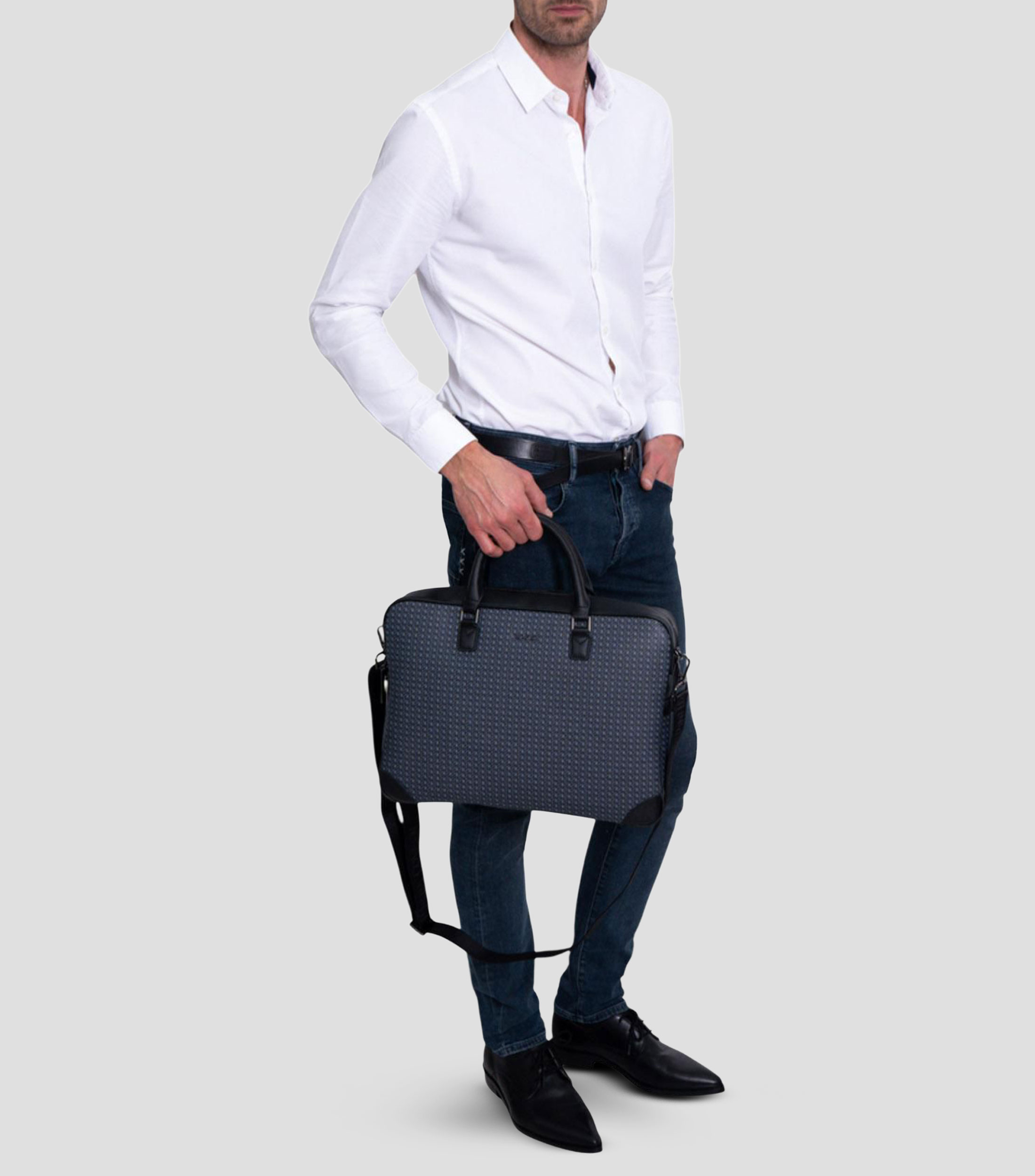 Porta Laptop Grecas Mitla con estampado Hombre