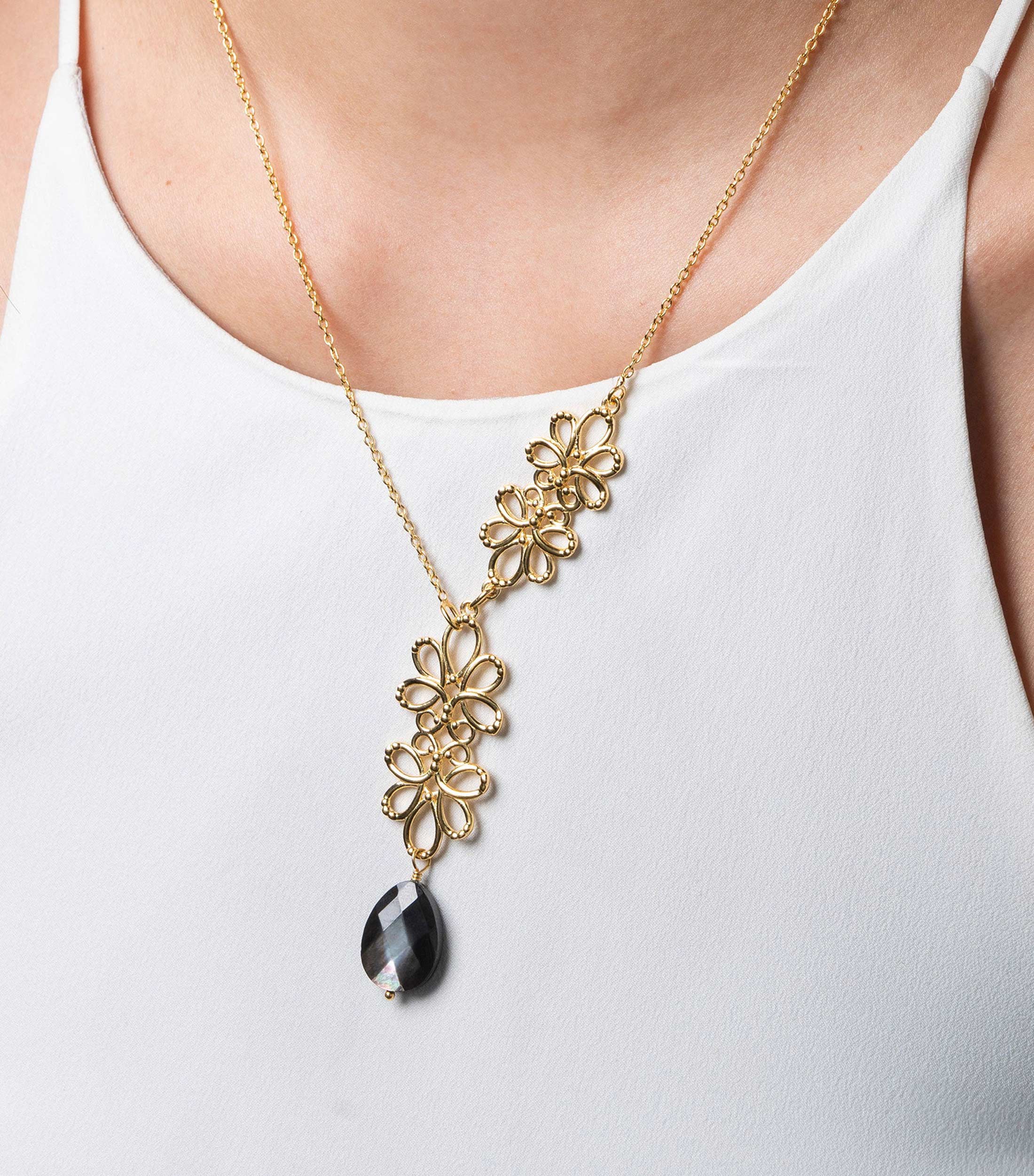 Collar en Plata .925 con Piedra Mop Serenata Mujer