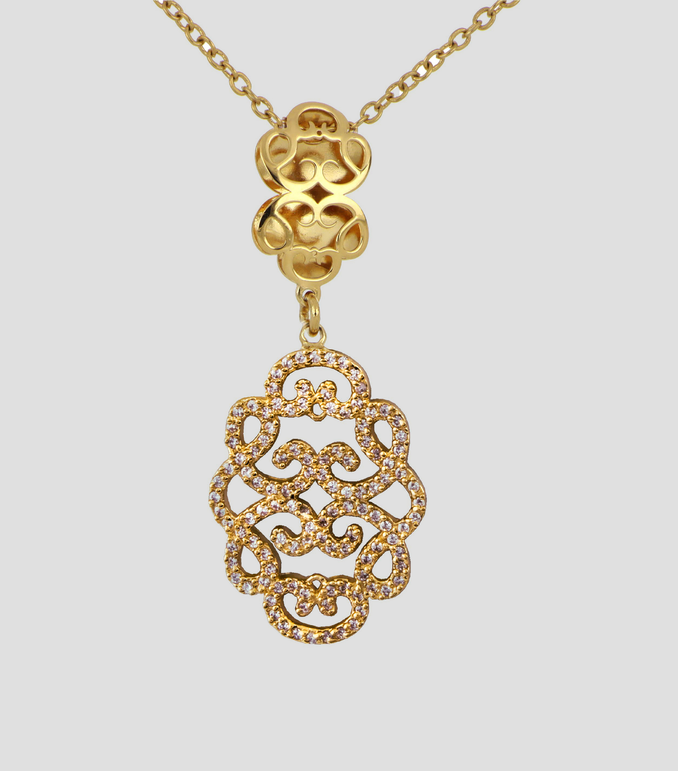 Dije en Plata .925 Ofrenda de Amor con zirconias Mujer