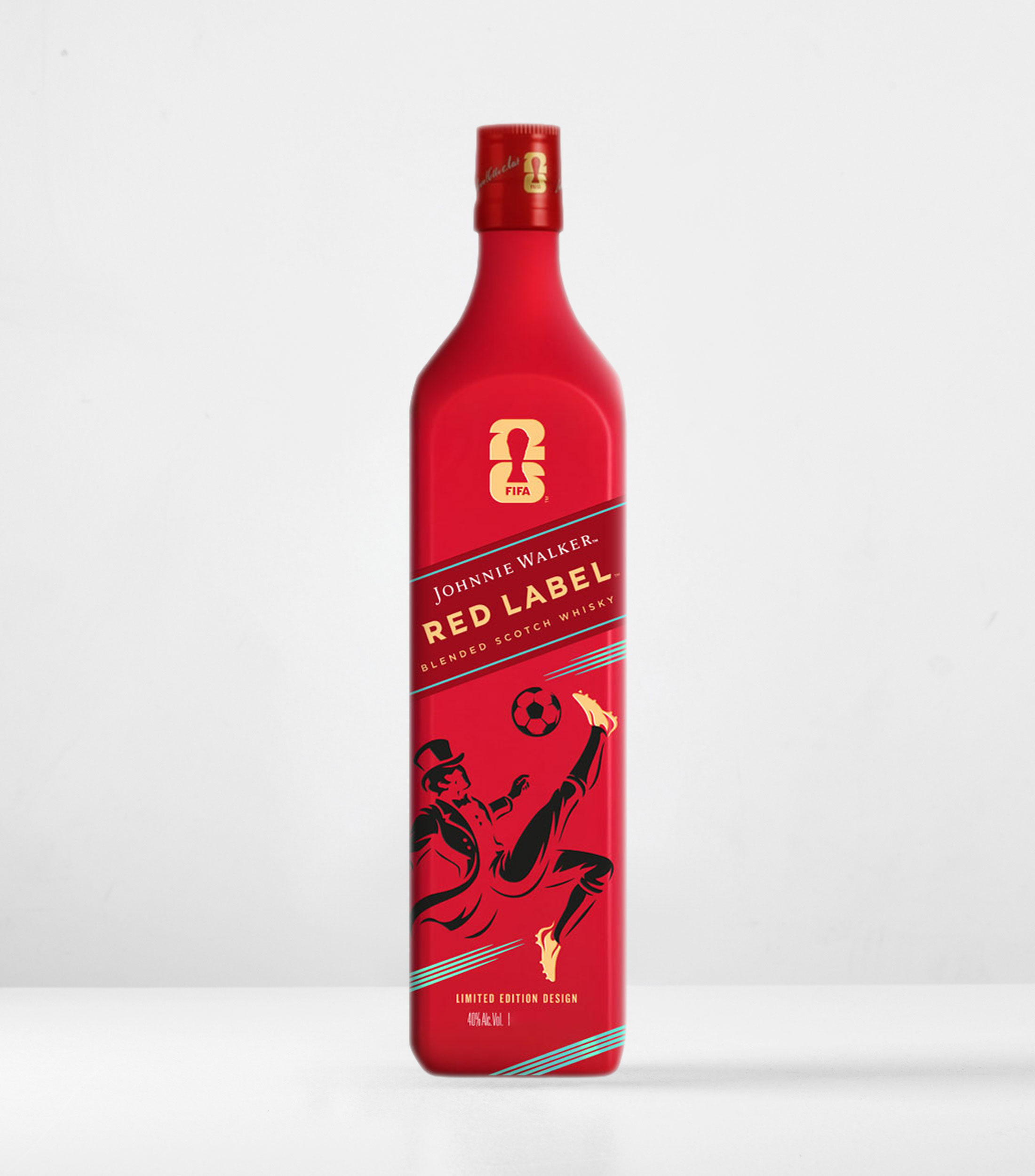 Whisky Johnnie Walker Red Label Edición Especial FIFA, 700 ml