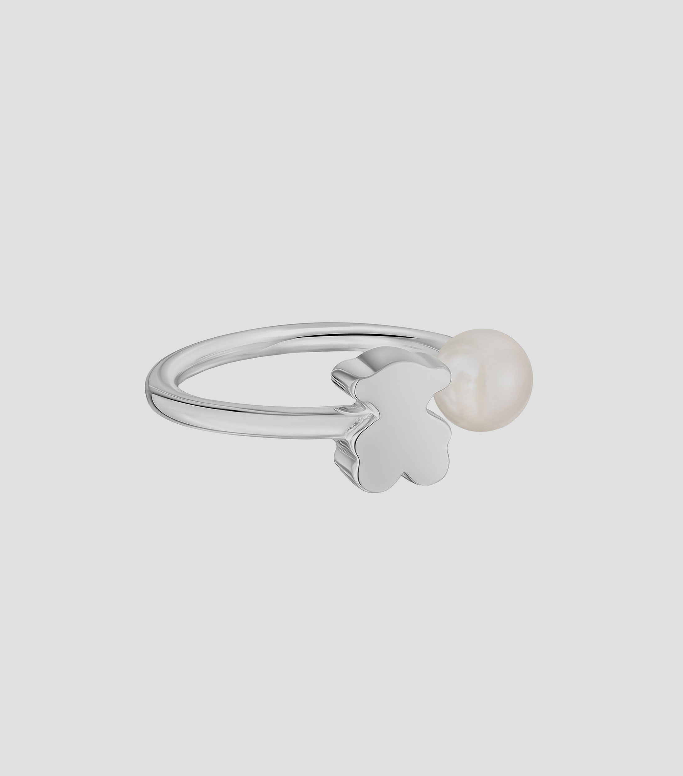 Anillo abierto en plata Sweet Dolls con perla Mujer