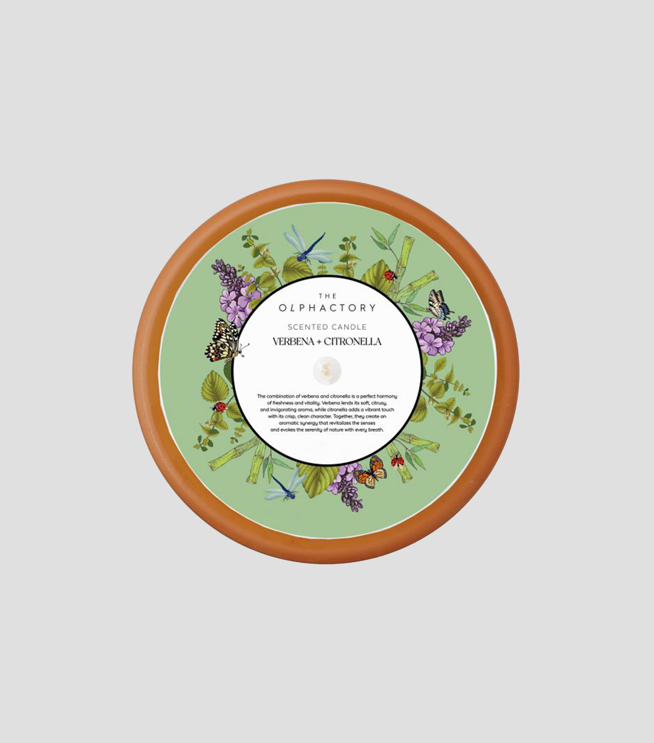 Vela aromática Verbena y Citronella