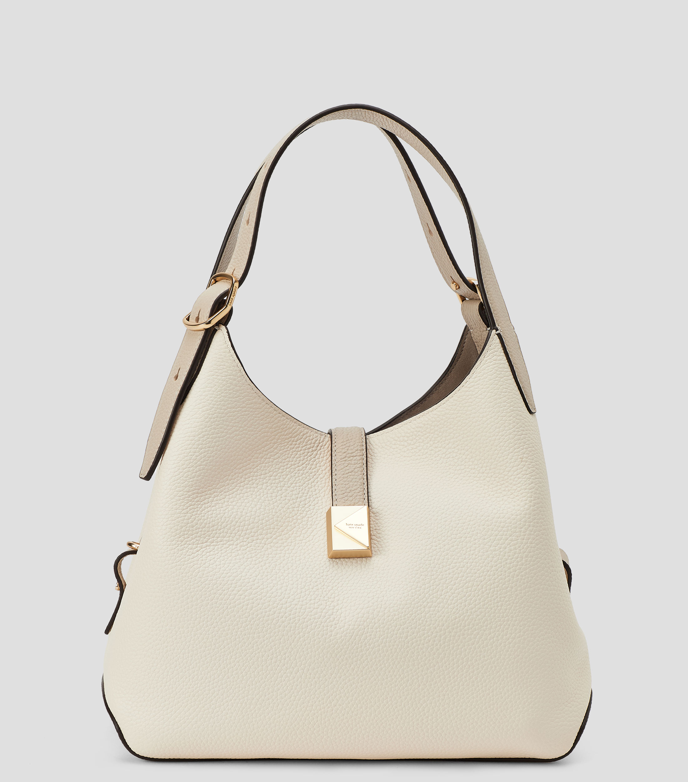 Bolsa Tote en piel vacuna granulada Mujer