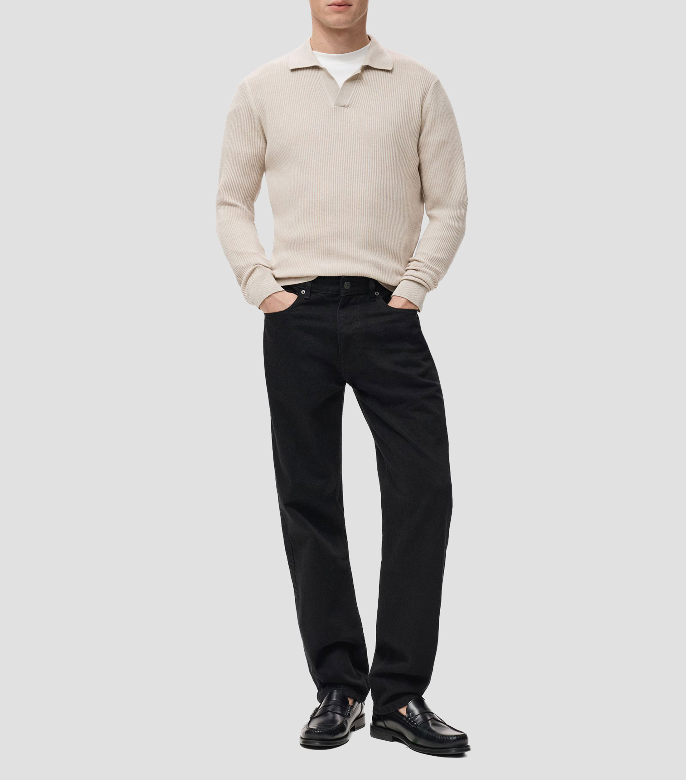 Suéter cuello polo Hombre