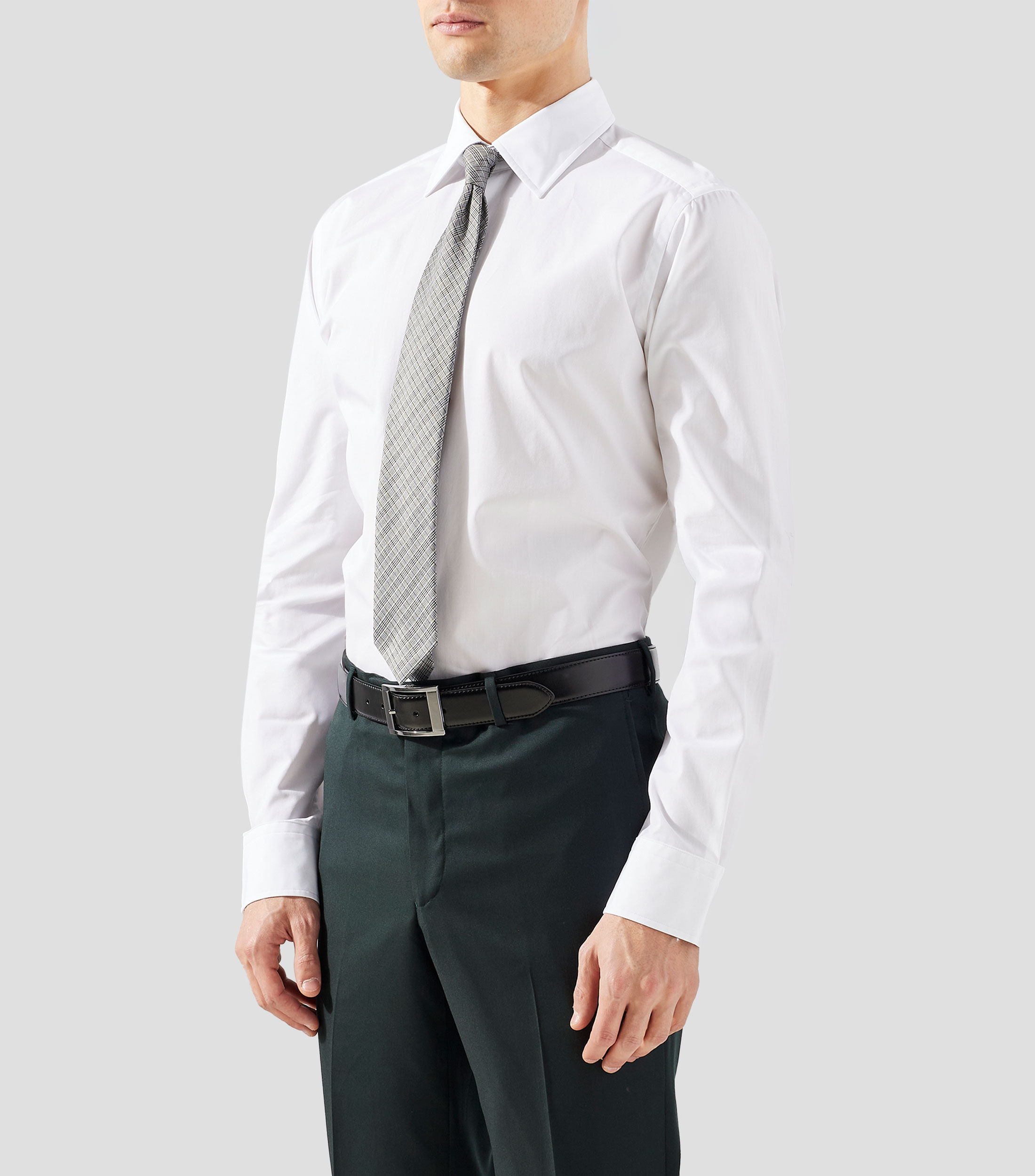 Camisa lisa manga larga Hombre