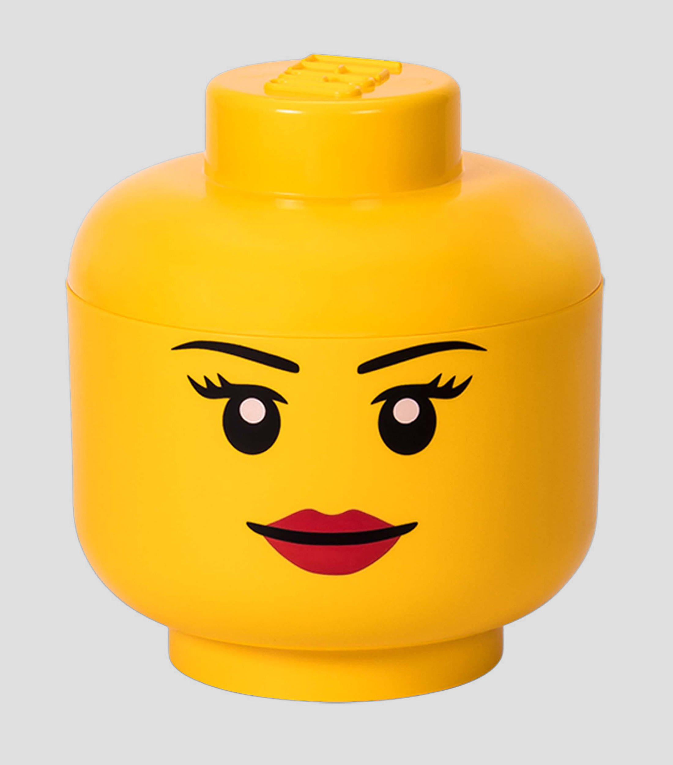Lego Storage, Cabeza de almacenaje Grande Nina Amarillo