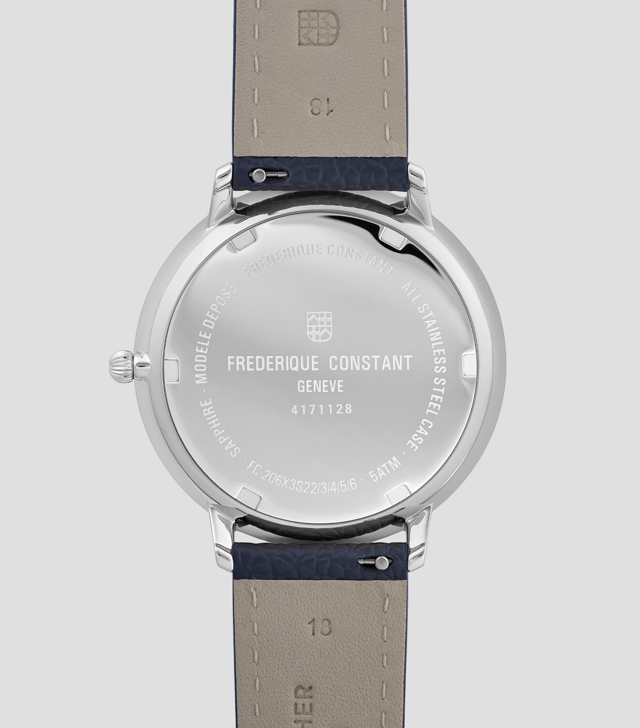Reloj para Hombre Slimline Moonphase Casual, Plateado