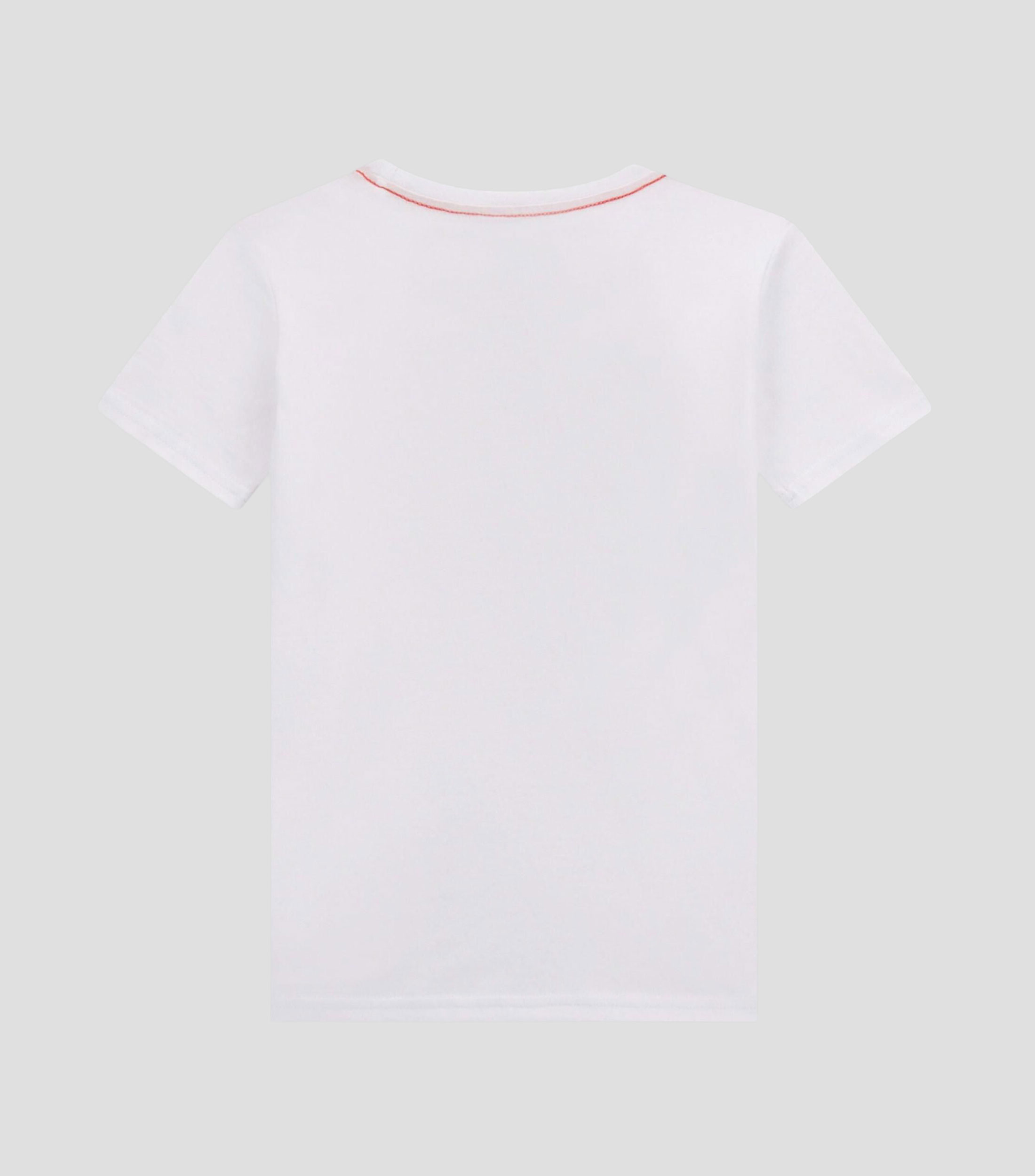 Playera de cuello redondo con manga corta estampada Niño