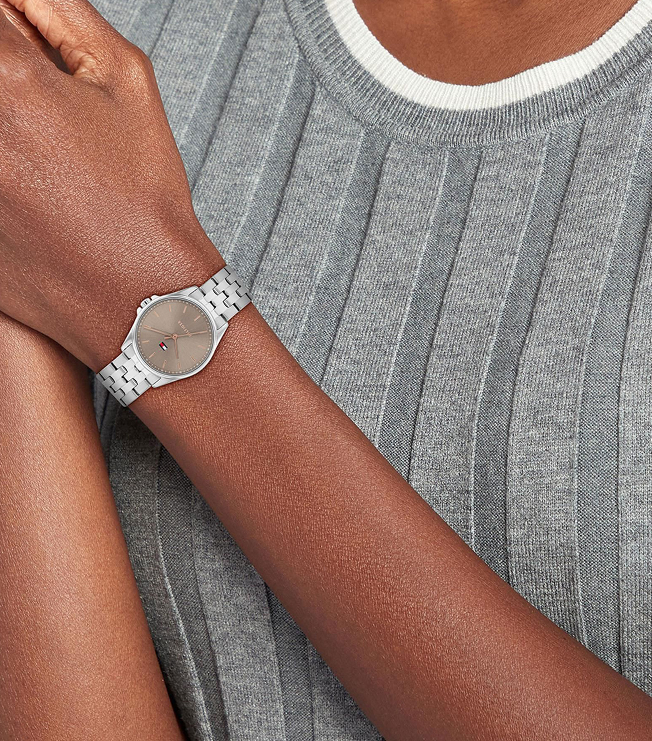 Reloj para mujer Jade Casual, Plateado