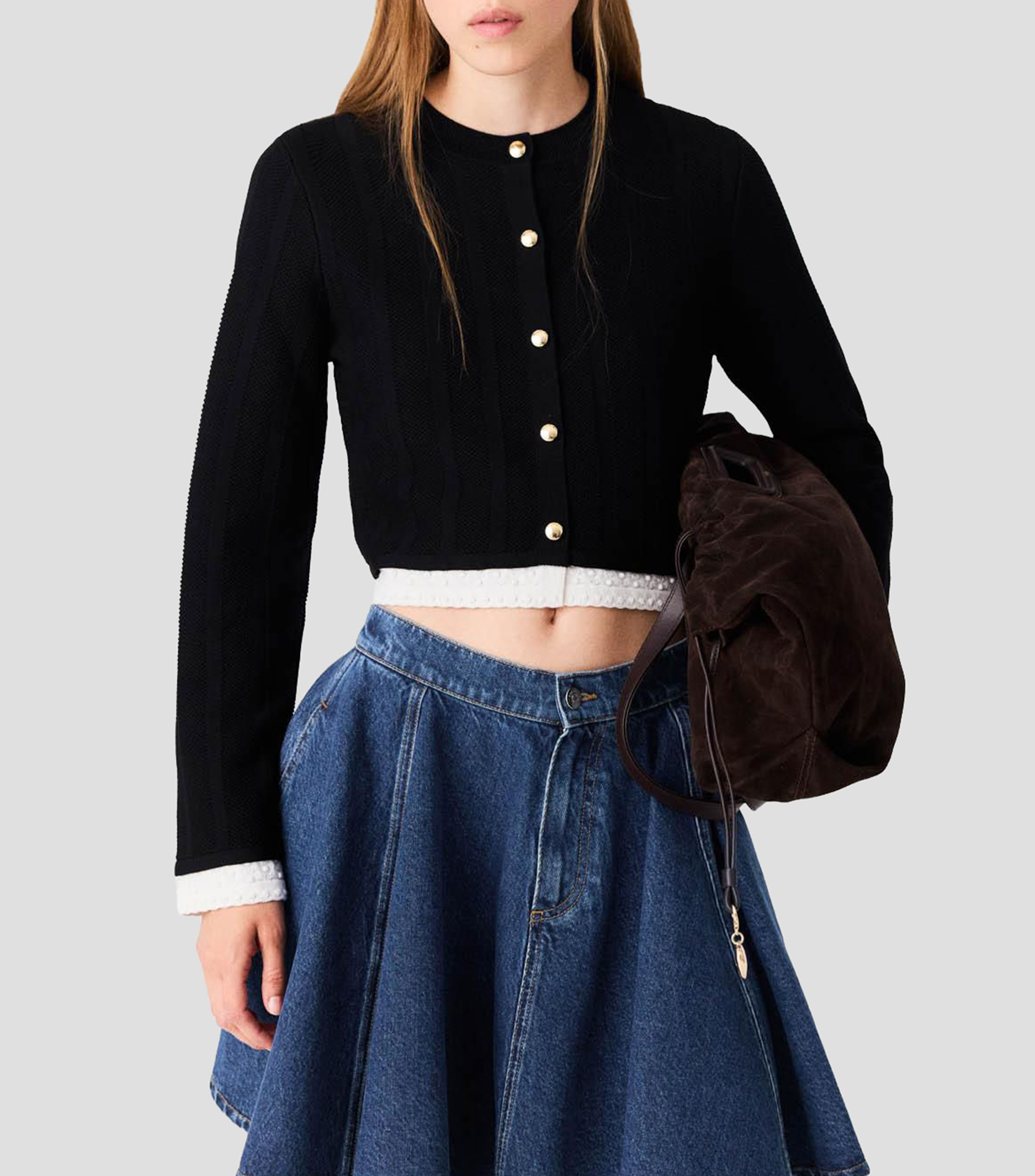 Suéter cuello redondo Mujer