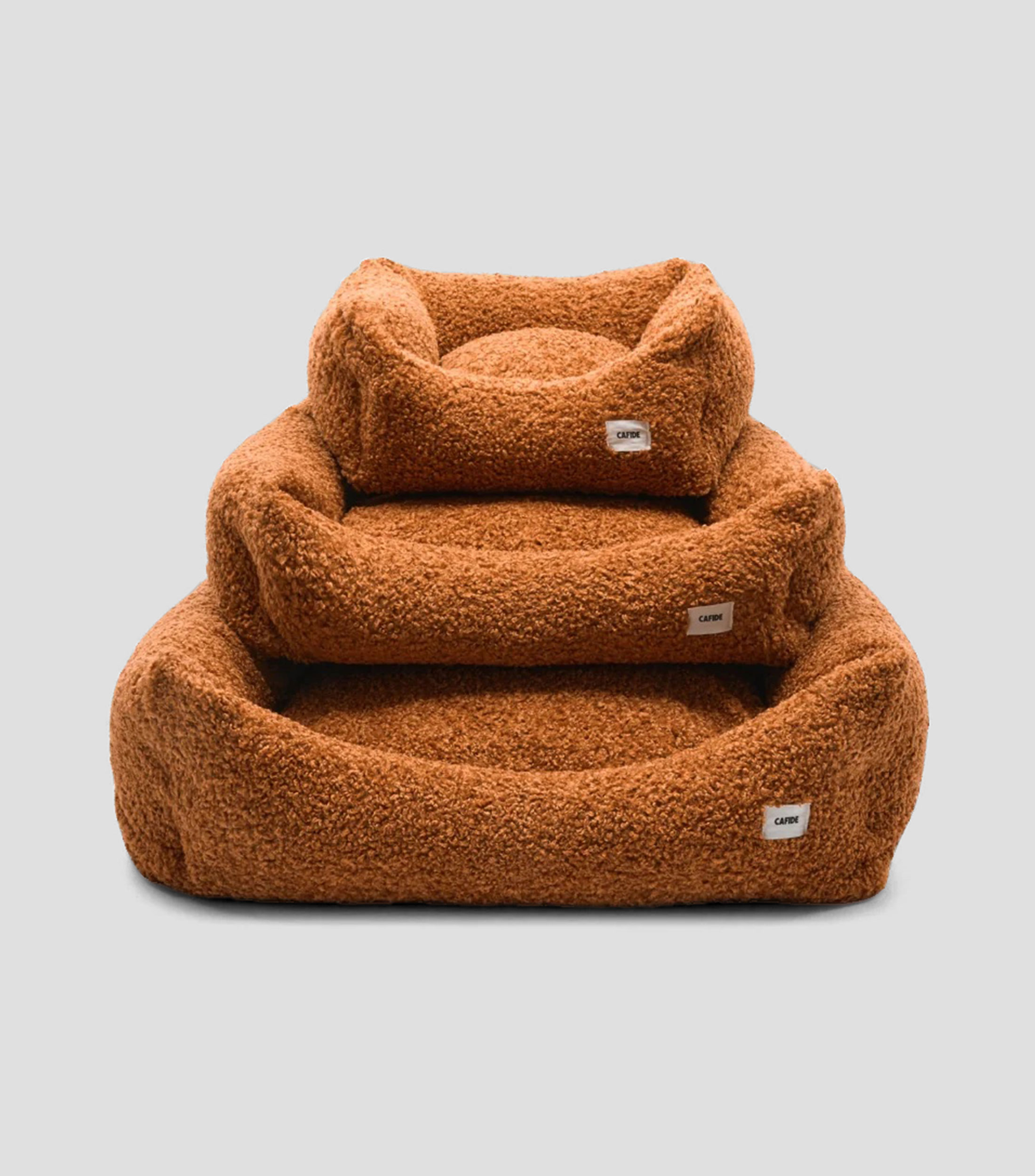 Cama para mascota S Snozy aborregado mostaza