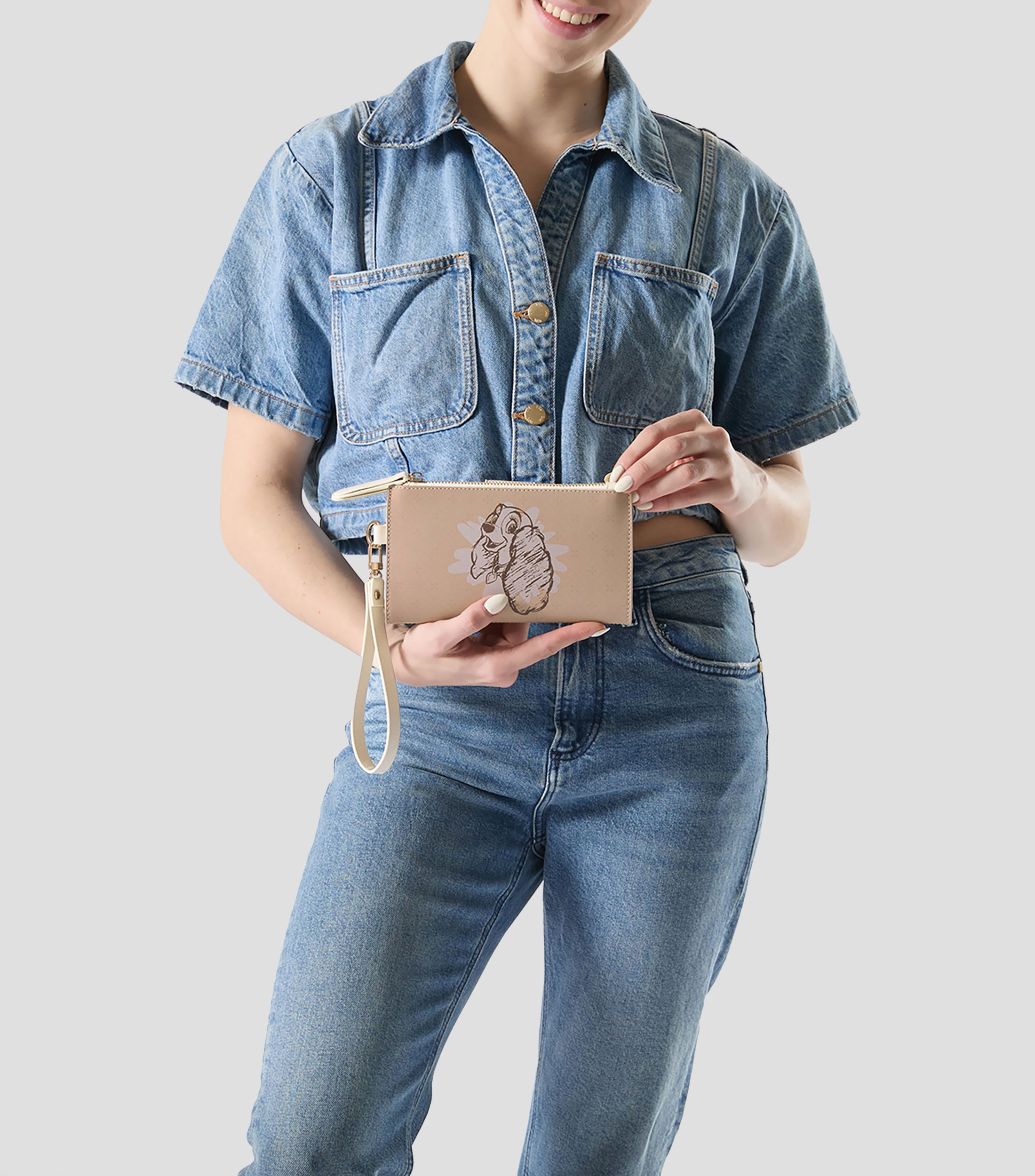 Monedero multicolor estampado Niña