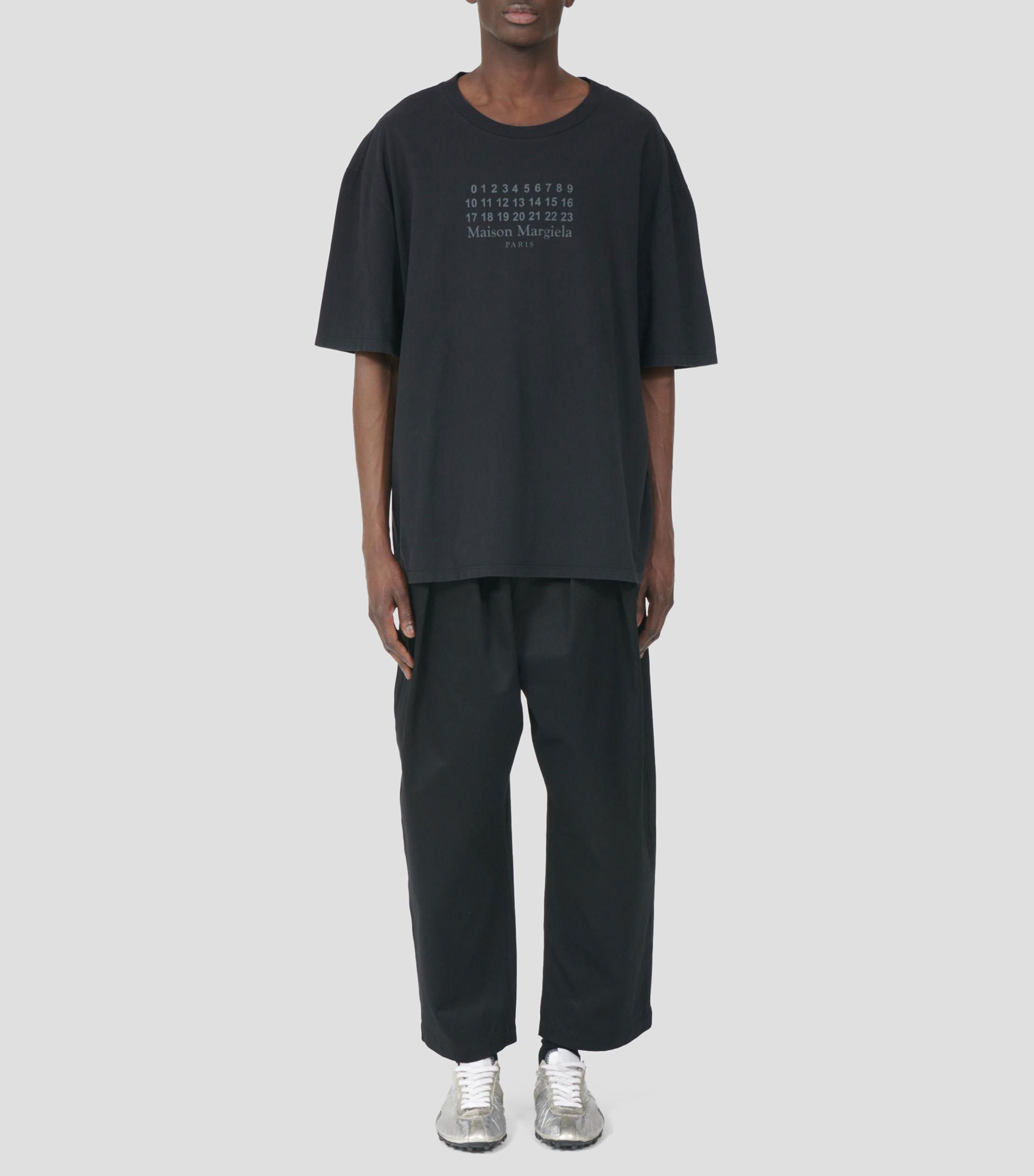 Playera de cuello redondo con manga corta estampada Hombre