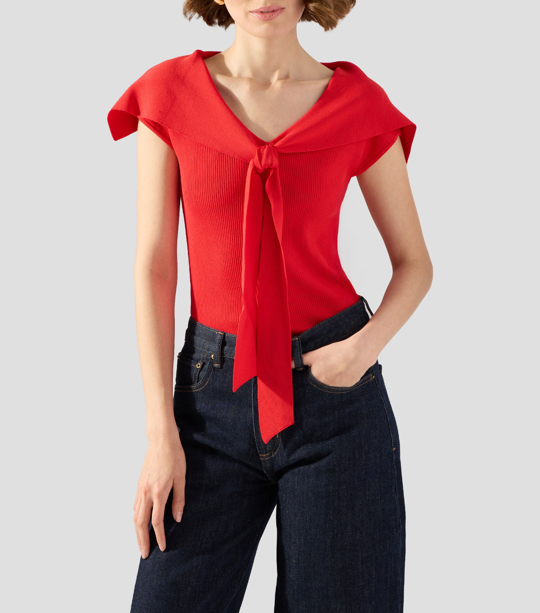 Blusa lisa sin mangas Mujer