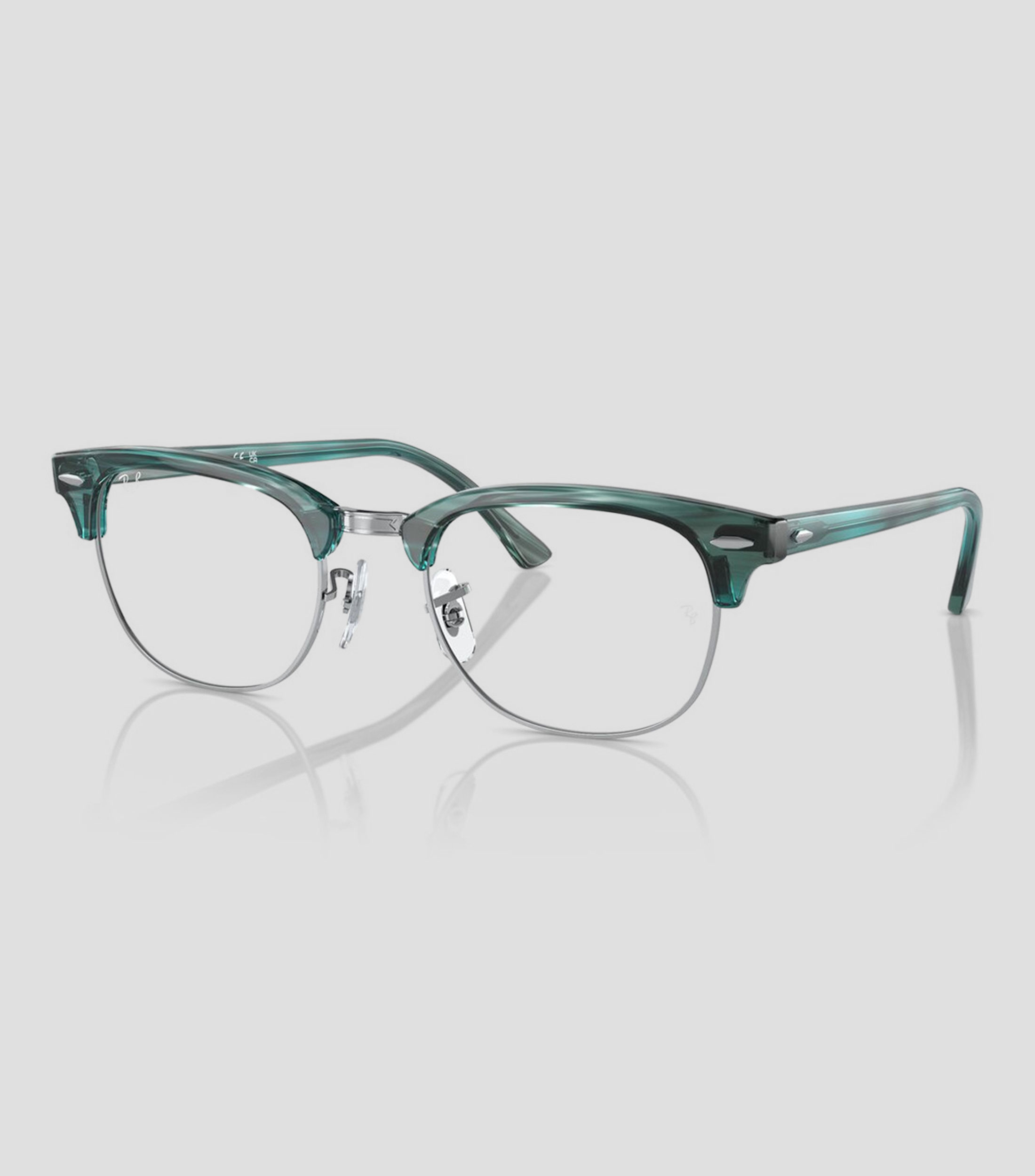 Lentes oftálmicos cuadrados Clubmaster Optics verde Unisex