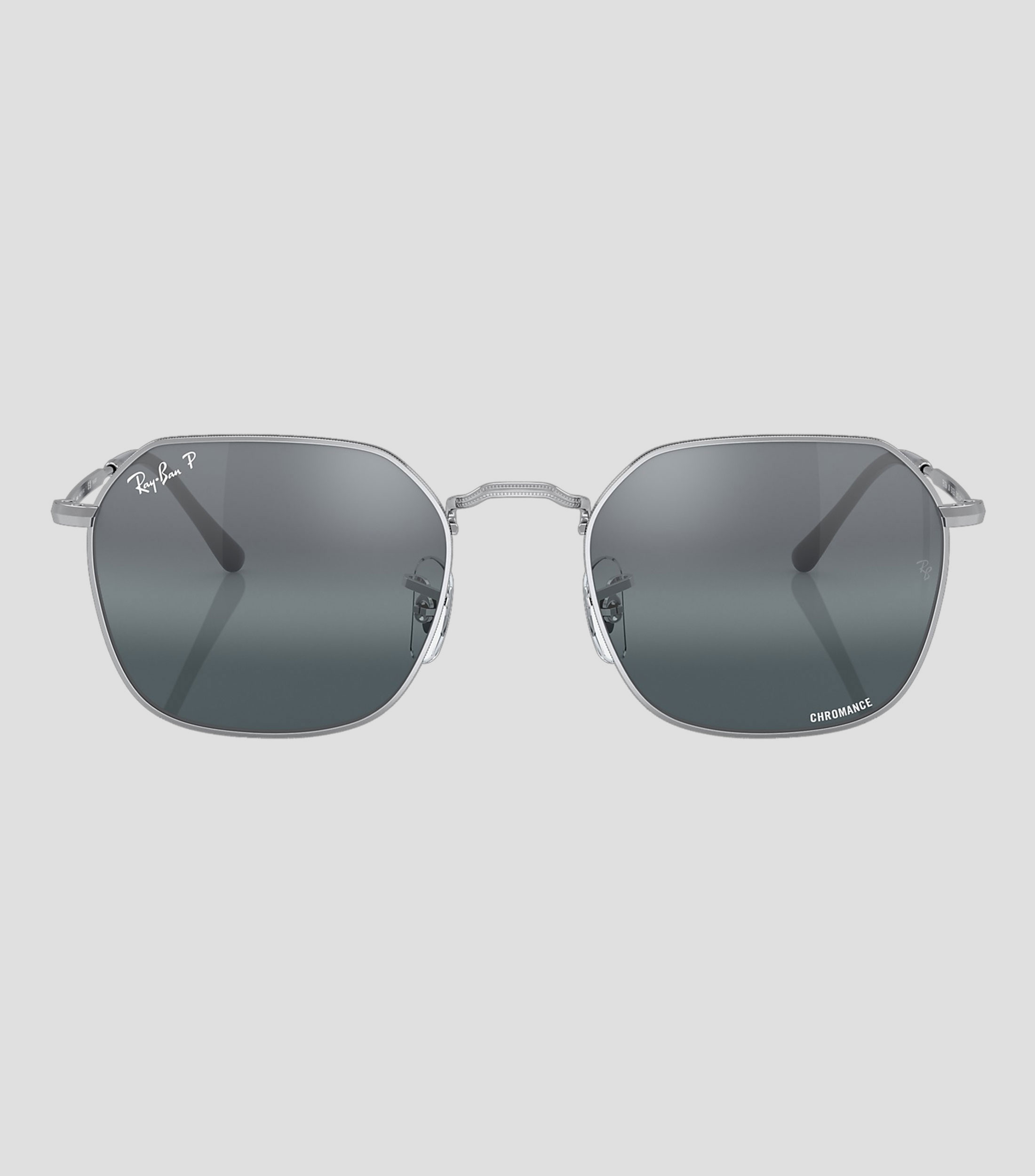 Lentes de sol hexagonales Jim plateados Mujer