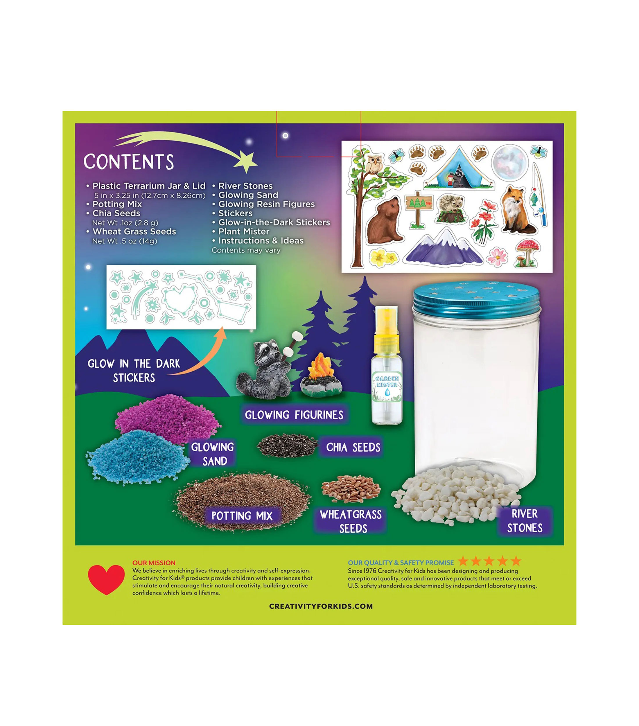 Playset Terrario que brilla en la obscuridad