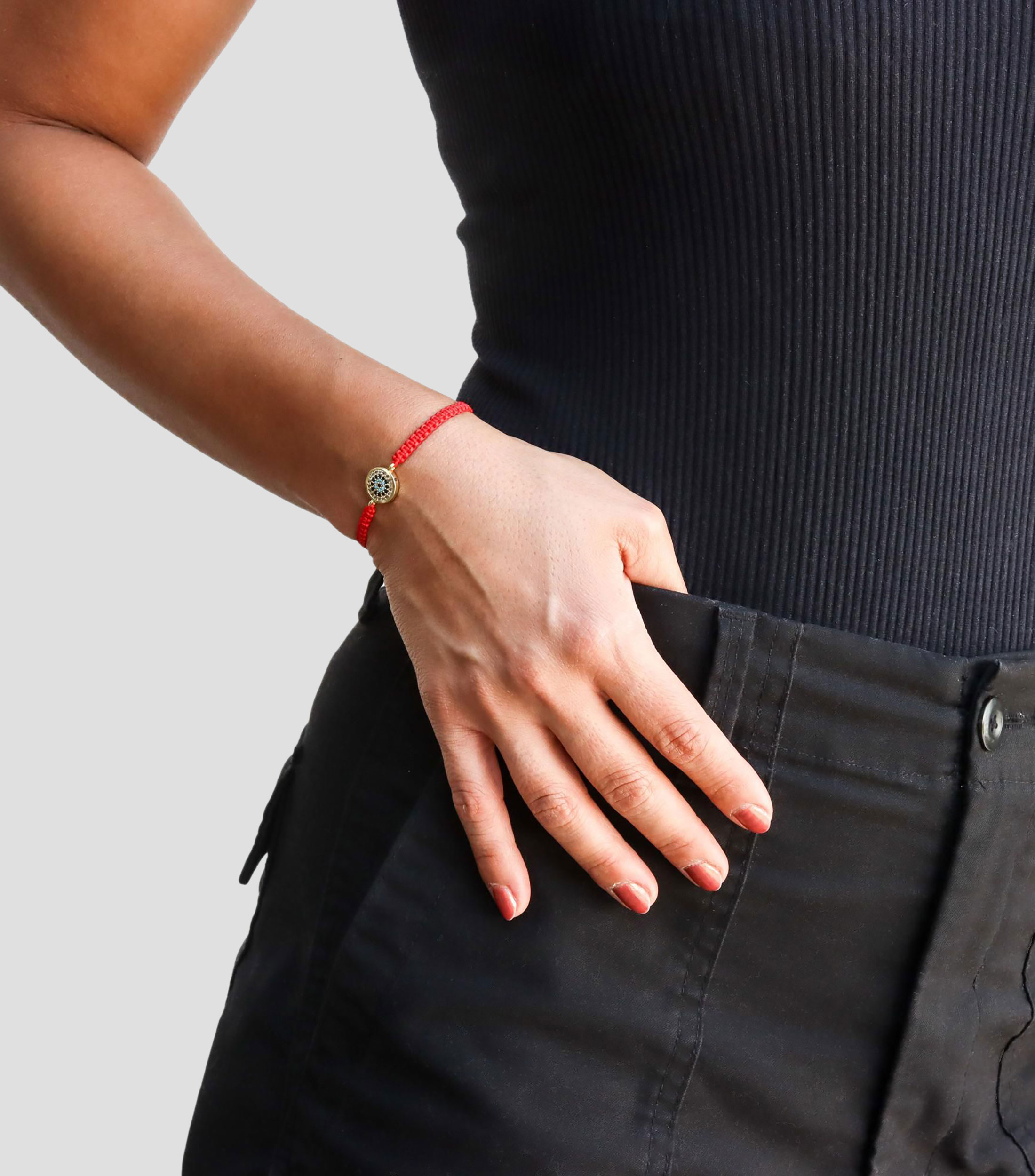 Pulsera con Ojo Turco Dorado Mujer