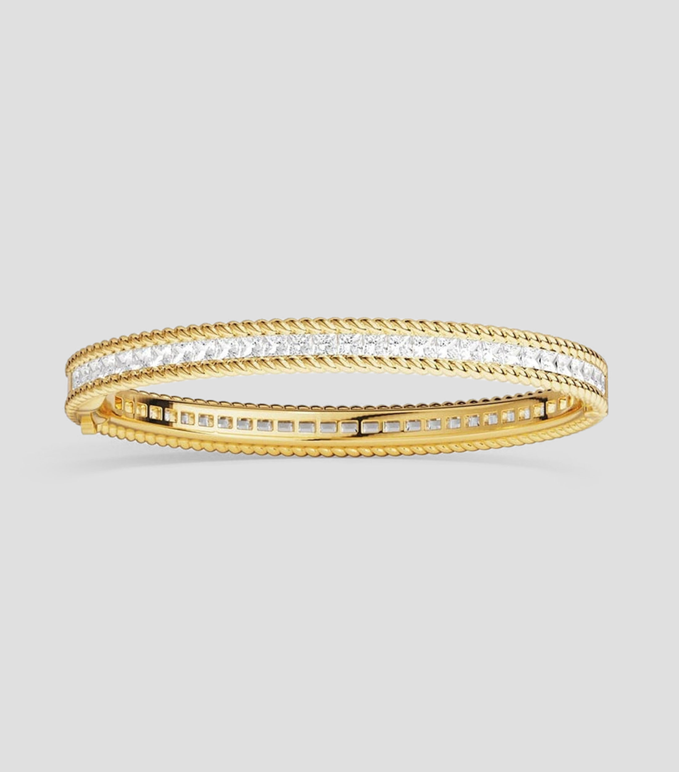 Brazalete con incrustaciones de zirconia Printemps Mujer
