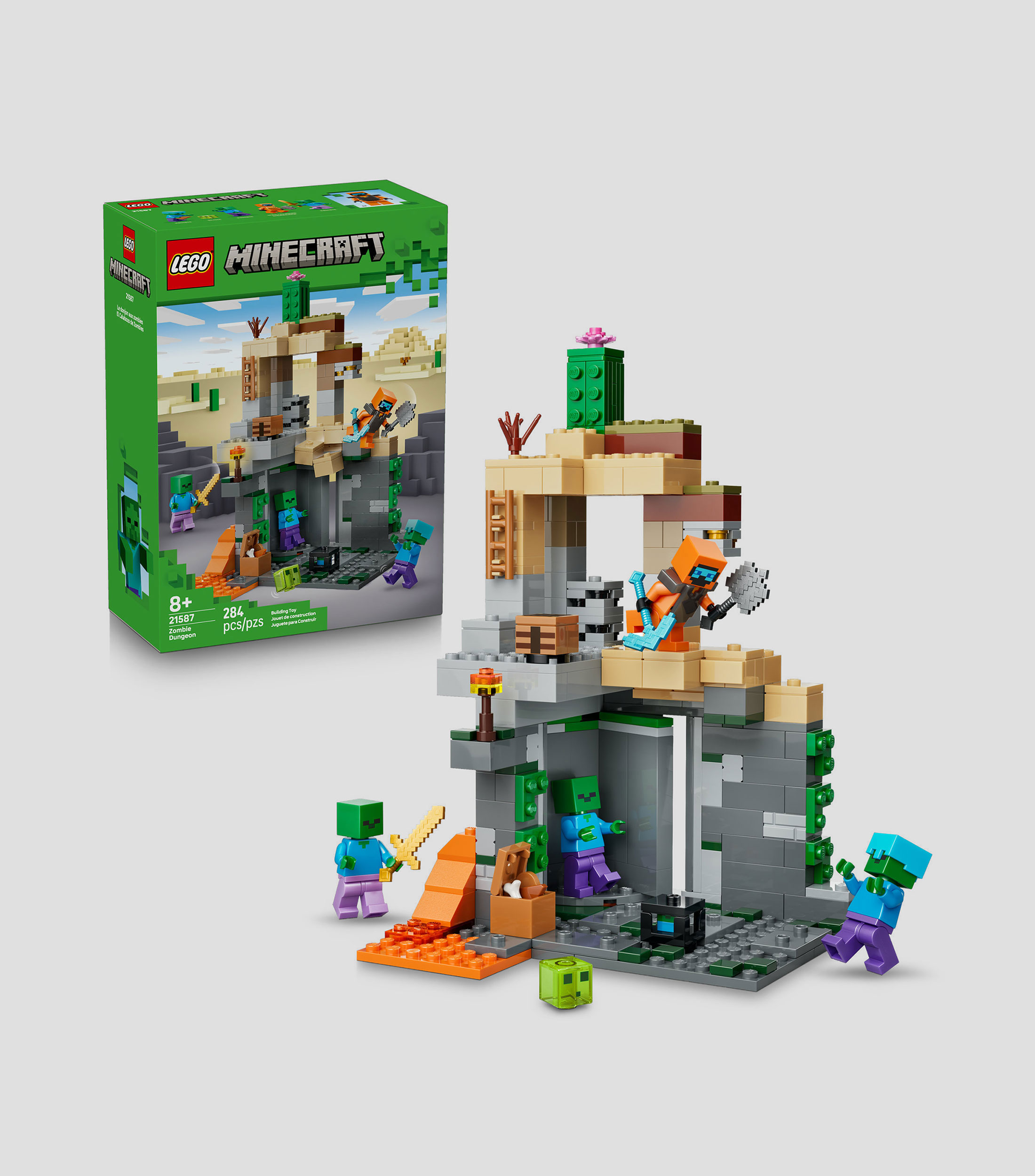 Lego Minecraft El Calabozo de Zombies