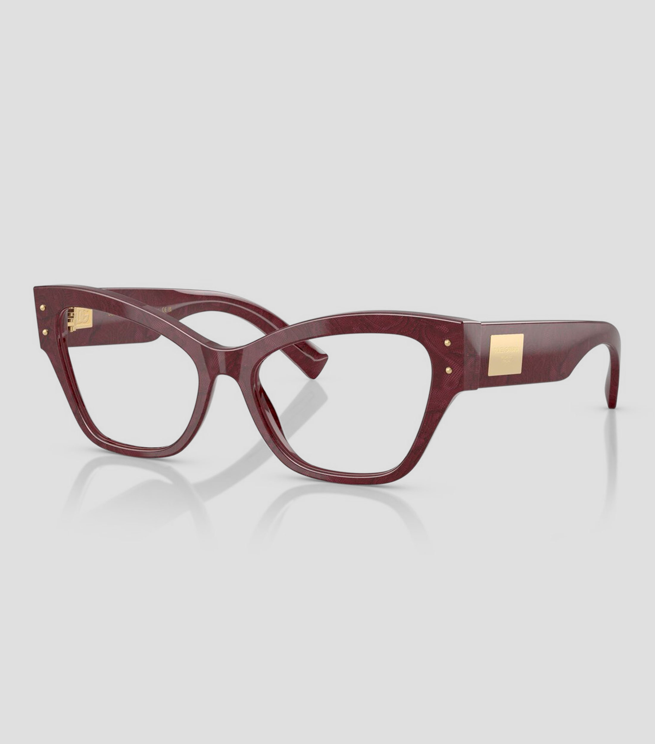 Lentes oftálmicos mariposa burdeos Mujer