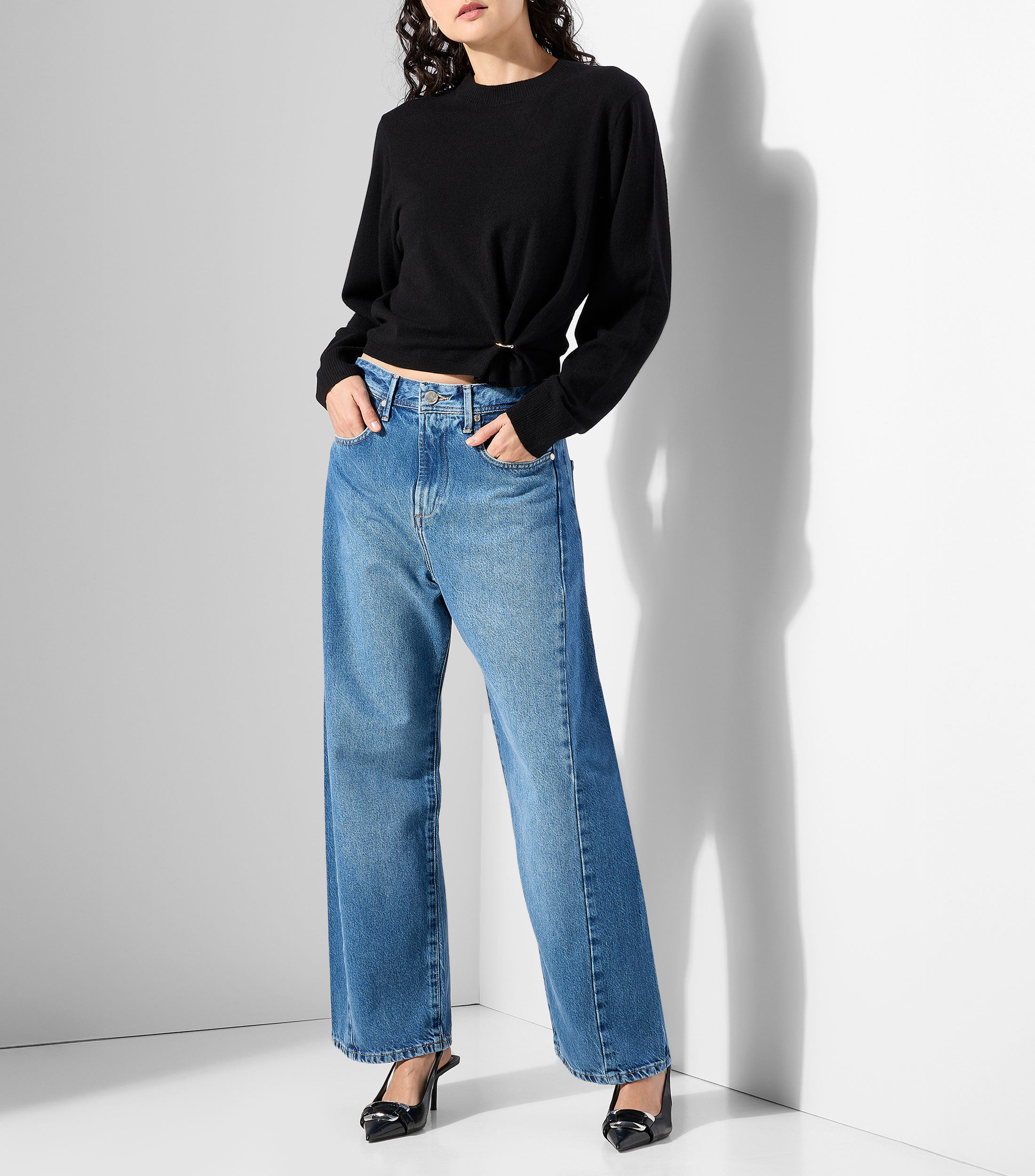 Sueter cuello redondo Mujer