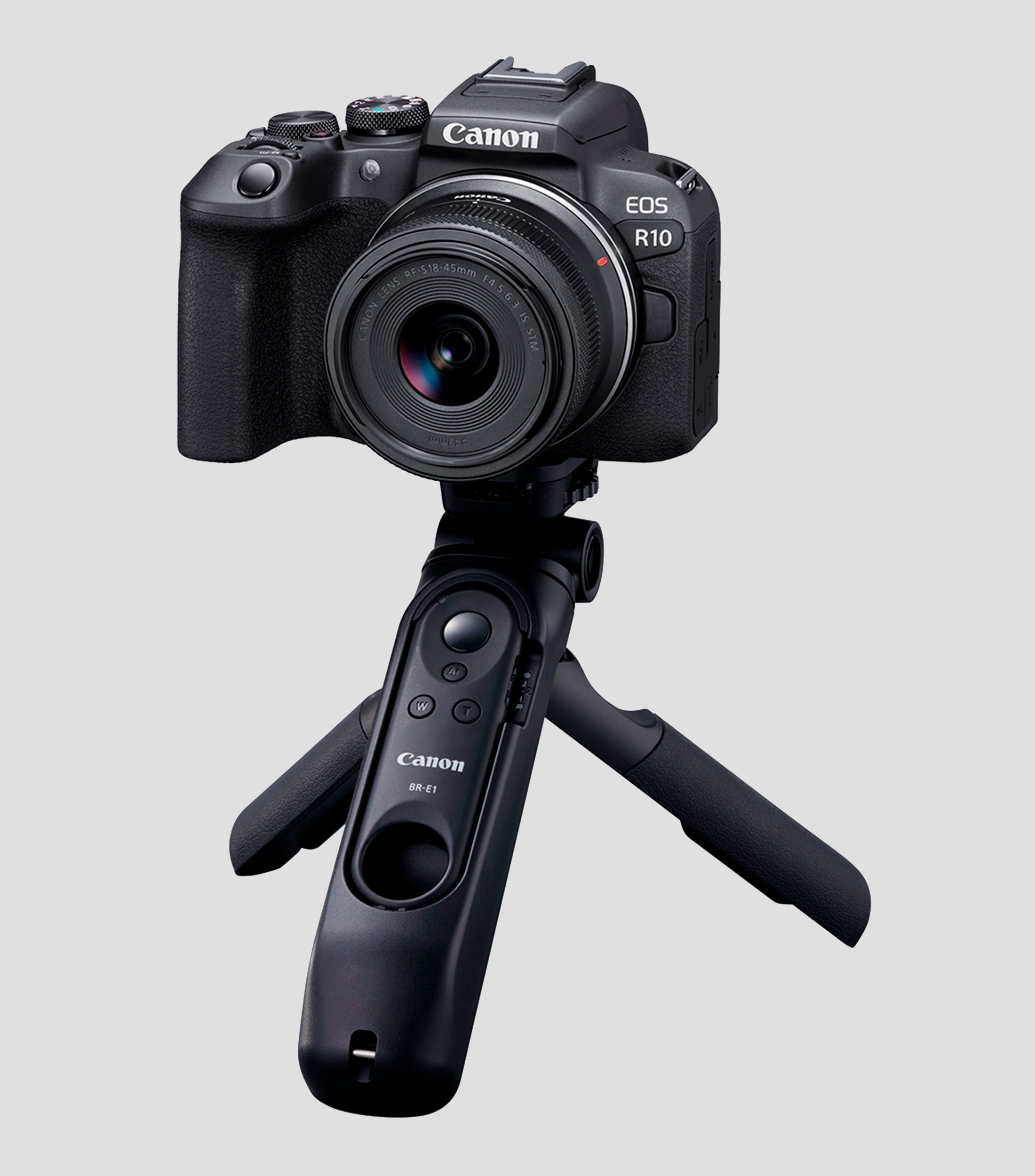 Kit Cámara EOS R10 Stereo Microphone DM-E100 Tripod Grip HG-100TBR