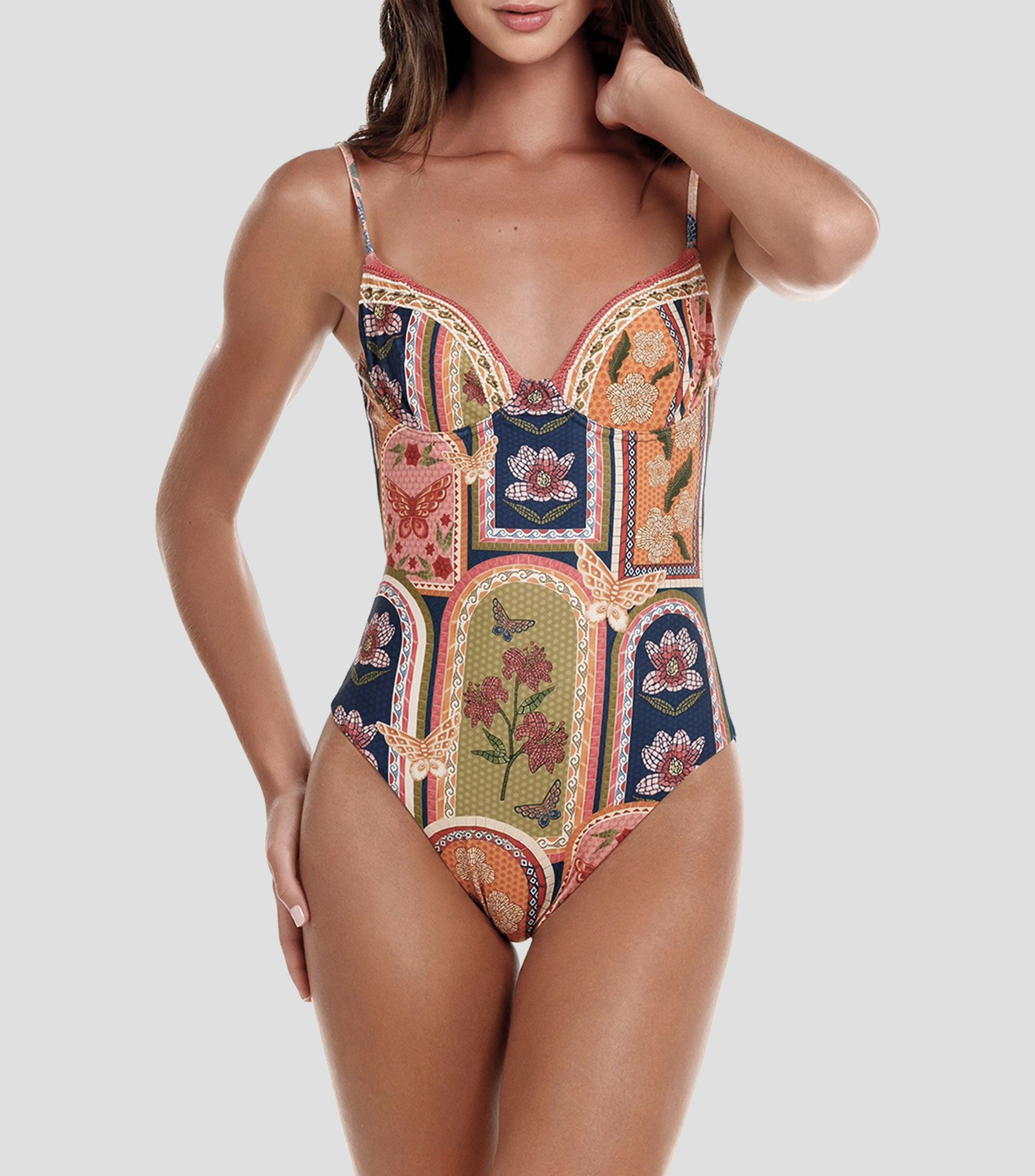 Maillot Petra Fiore estampado Mujer