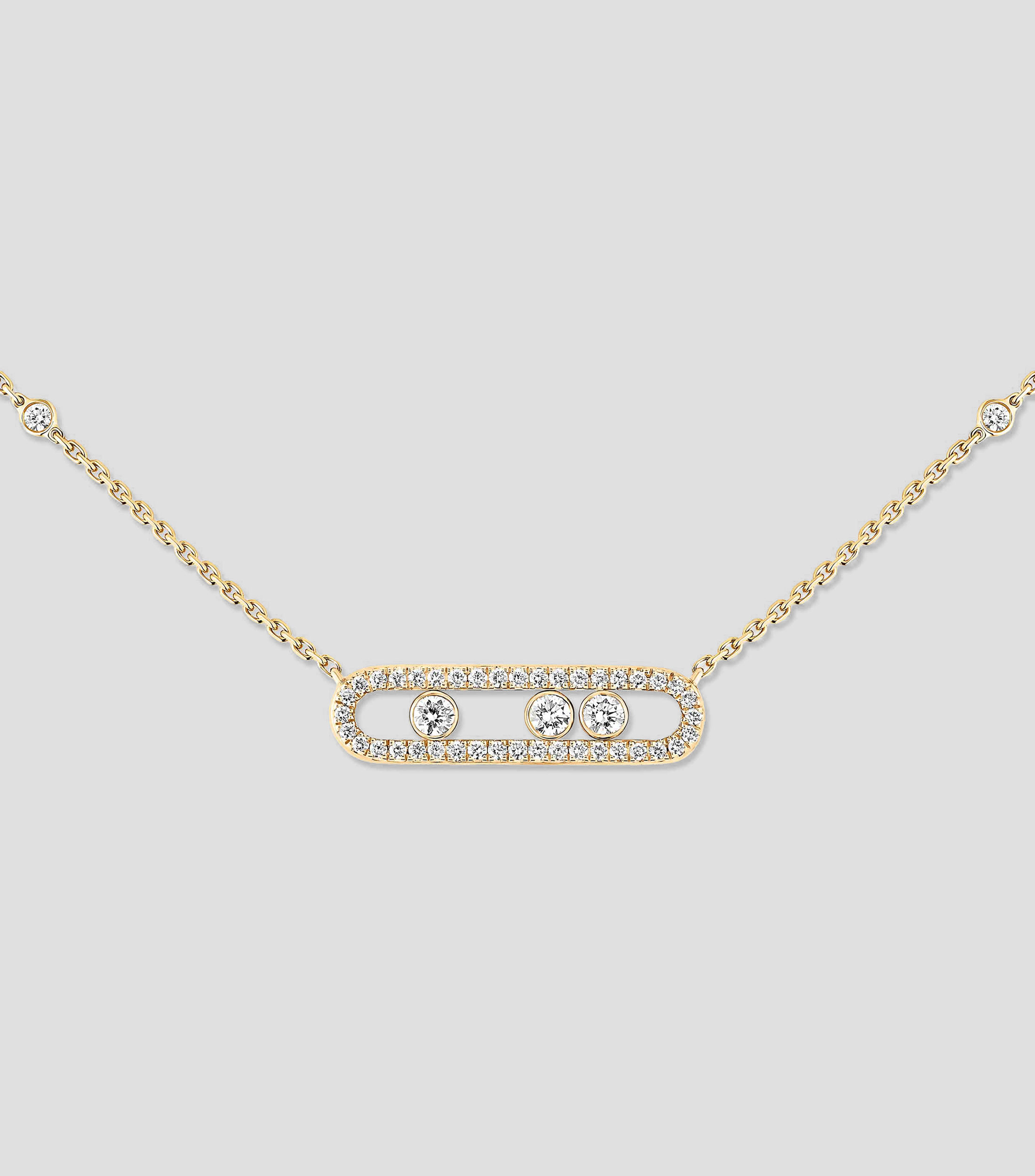 Collar en oro amarillo de 18 kilates Move Classique Mujer