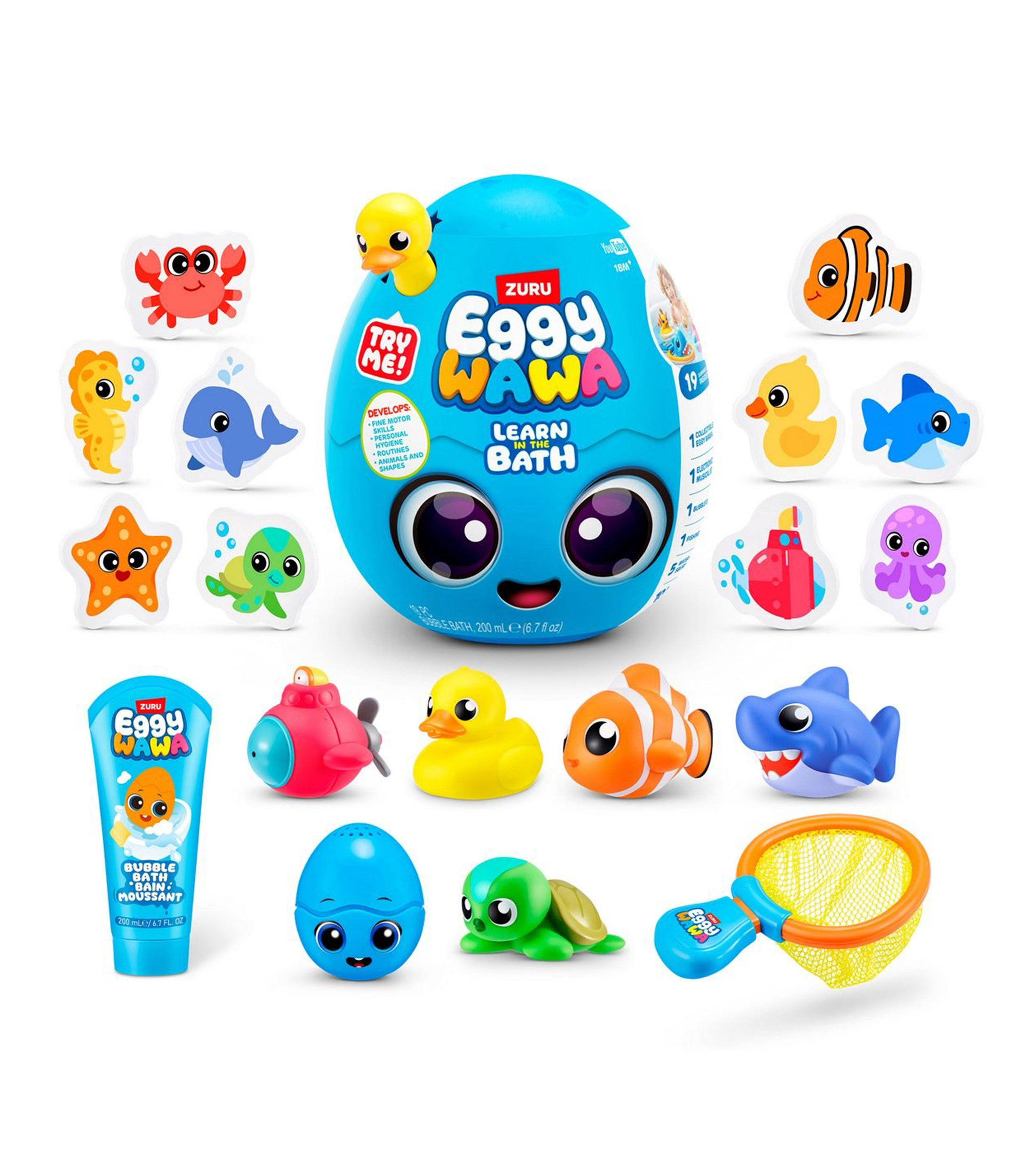 Playset Sorpresa, Eggy Wawa - Learn in the Bath