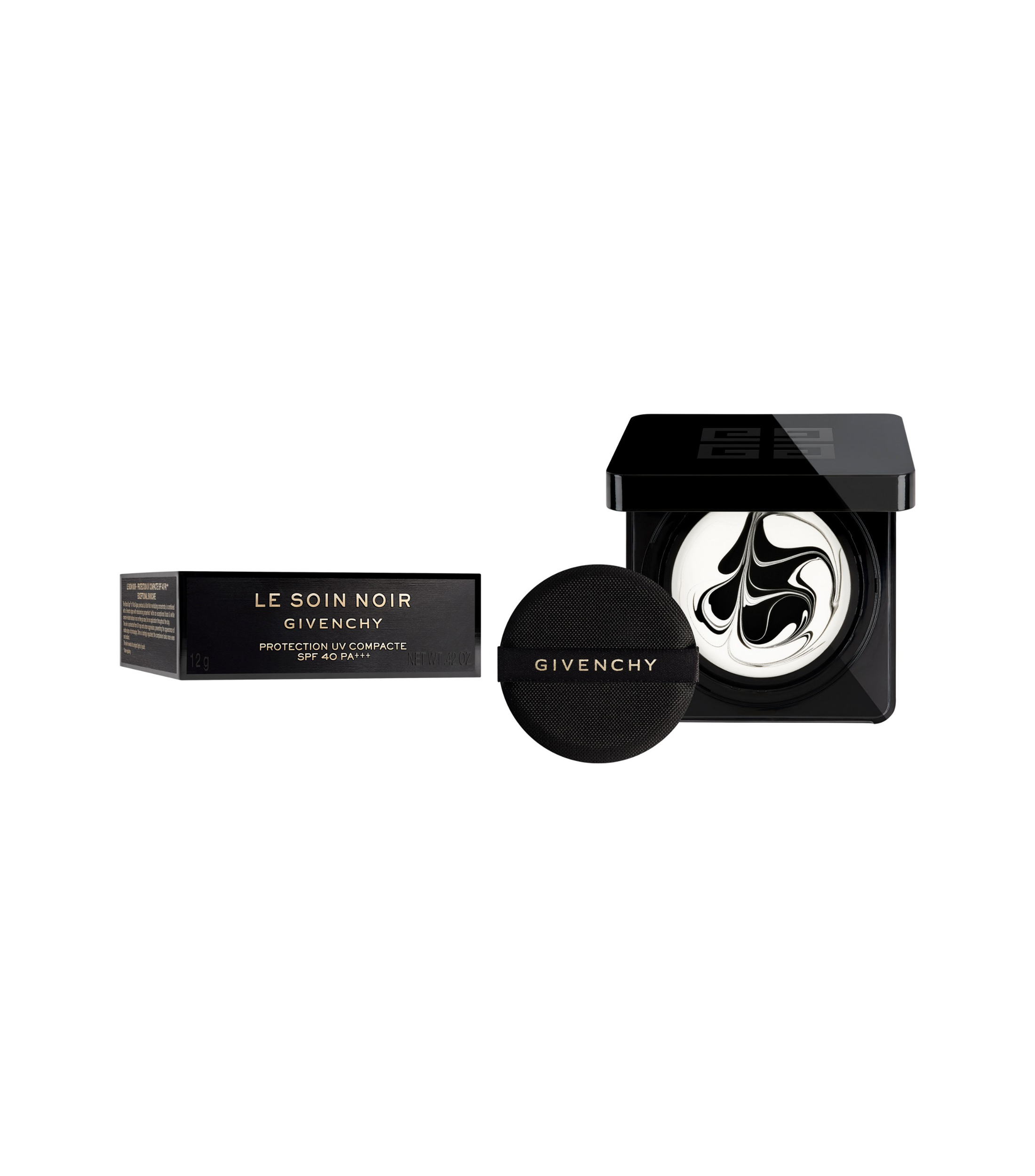 Balsamo para el rostro Le Soin Noir protector compacto con proteccion UV SPF 40 PA, 12 g