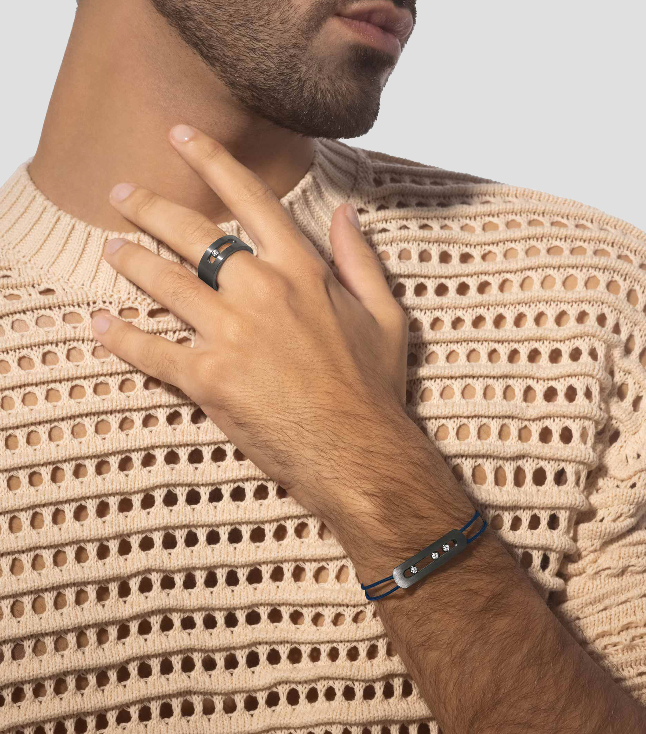 Pulsera Expandible Cordón Titanium Hombre