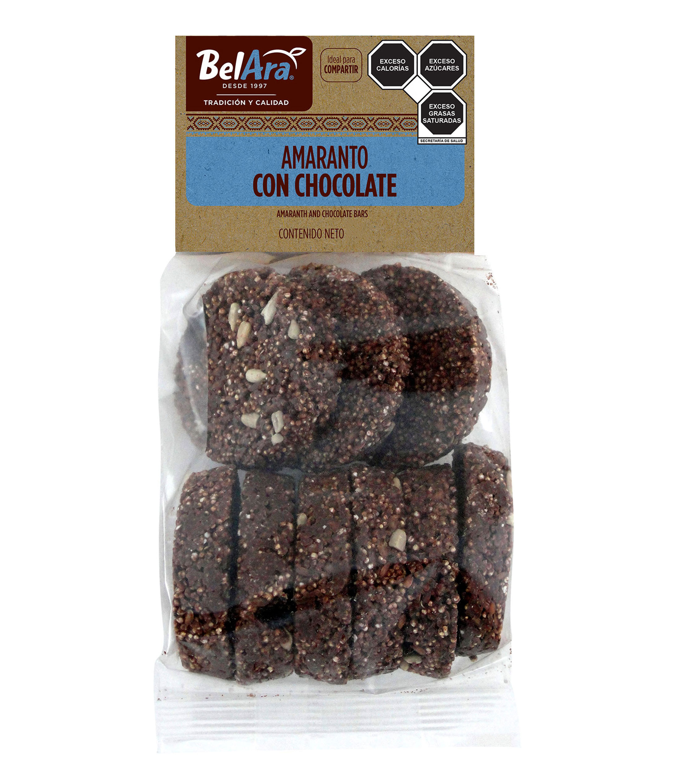 Obleas de Amaranto Bañadas con Chocolate, 200 g