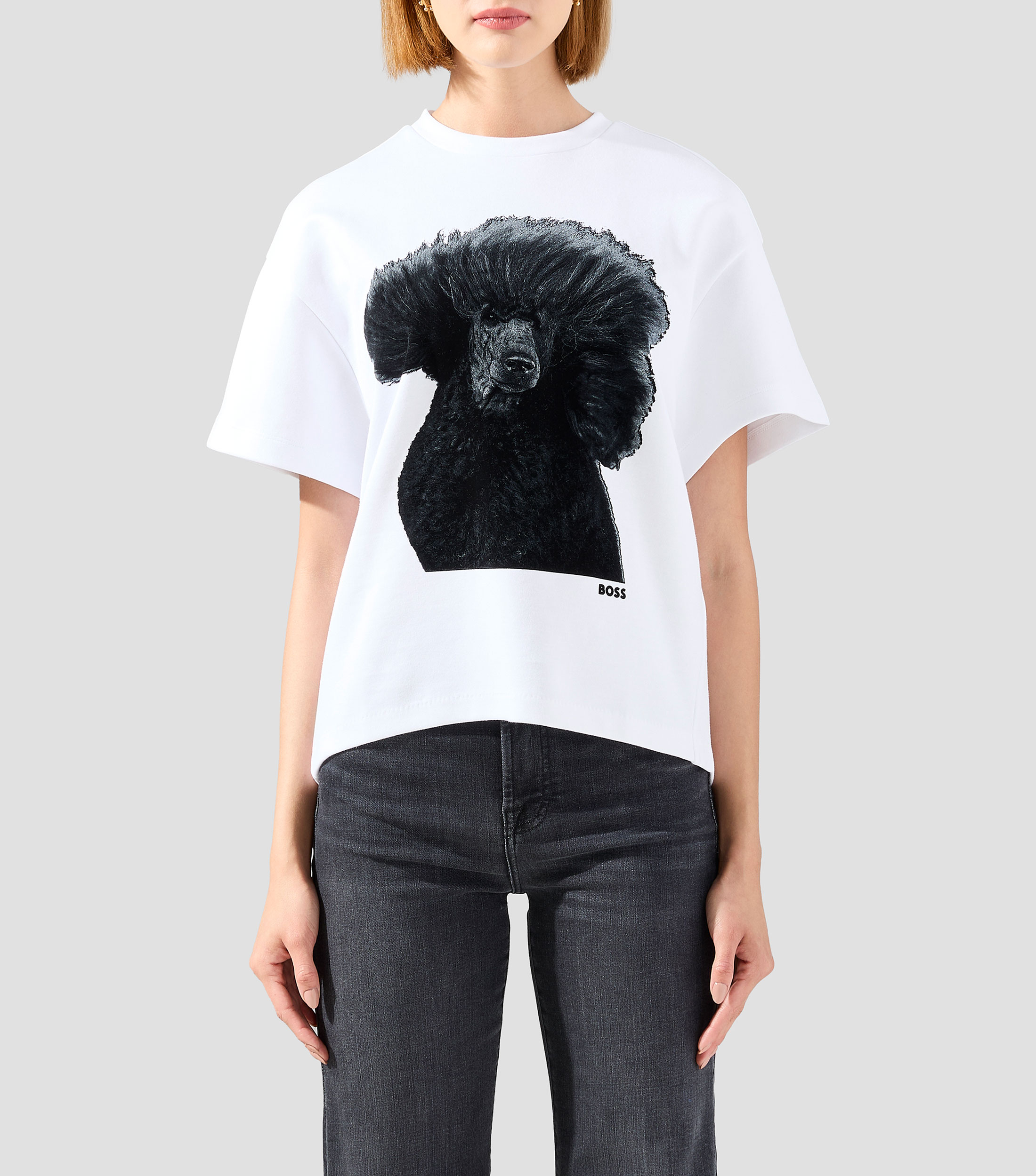Playera cuello redondo manga corta Mujer