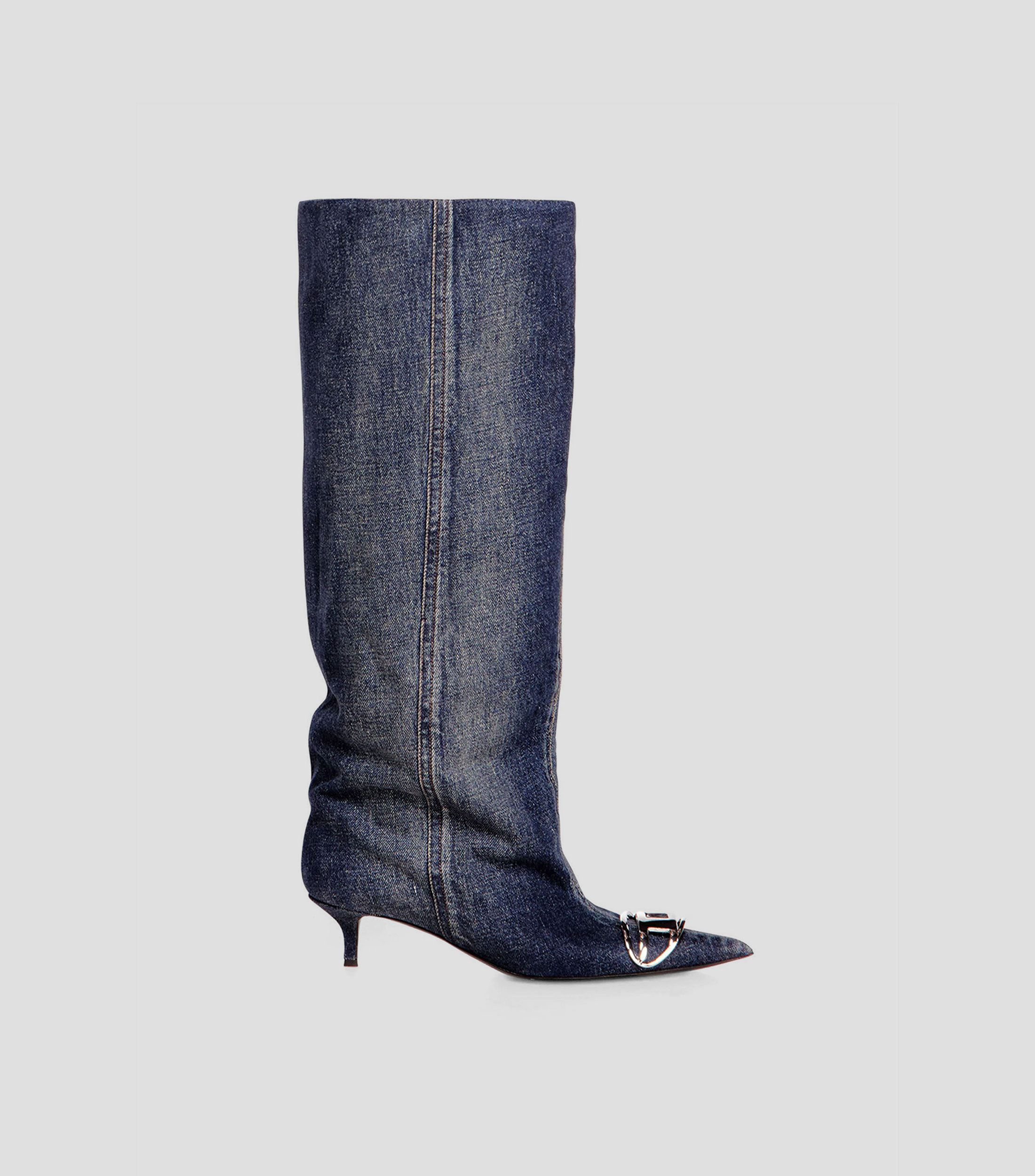 Botas largas D-Venus Slouchy con tacón bajo y delgado Mujer