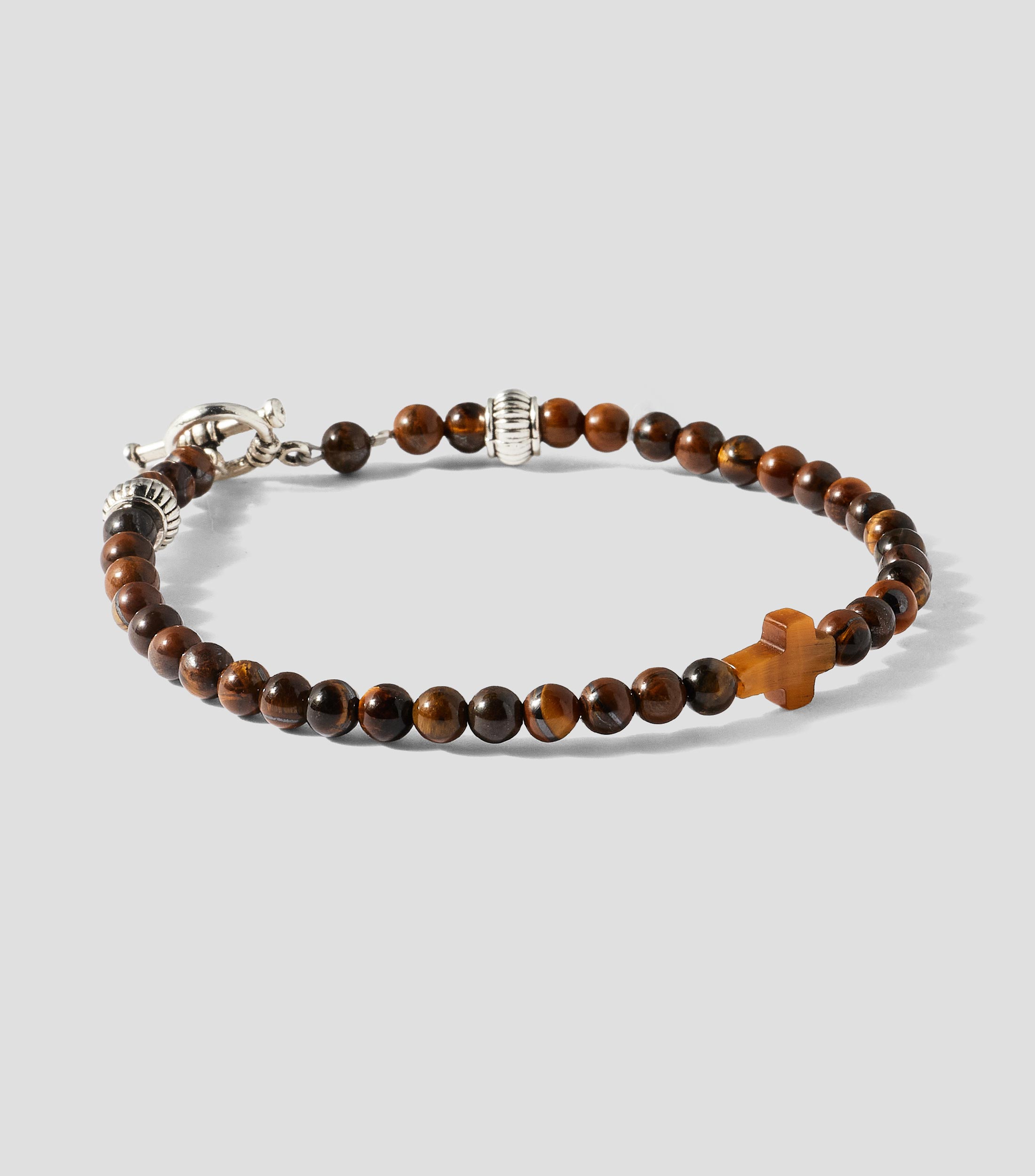 Pulsera con Ojo de tigre Hombre